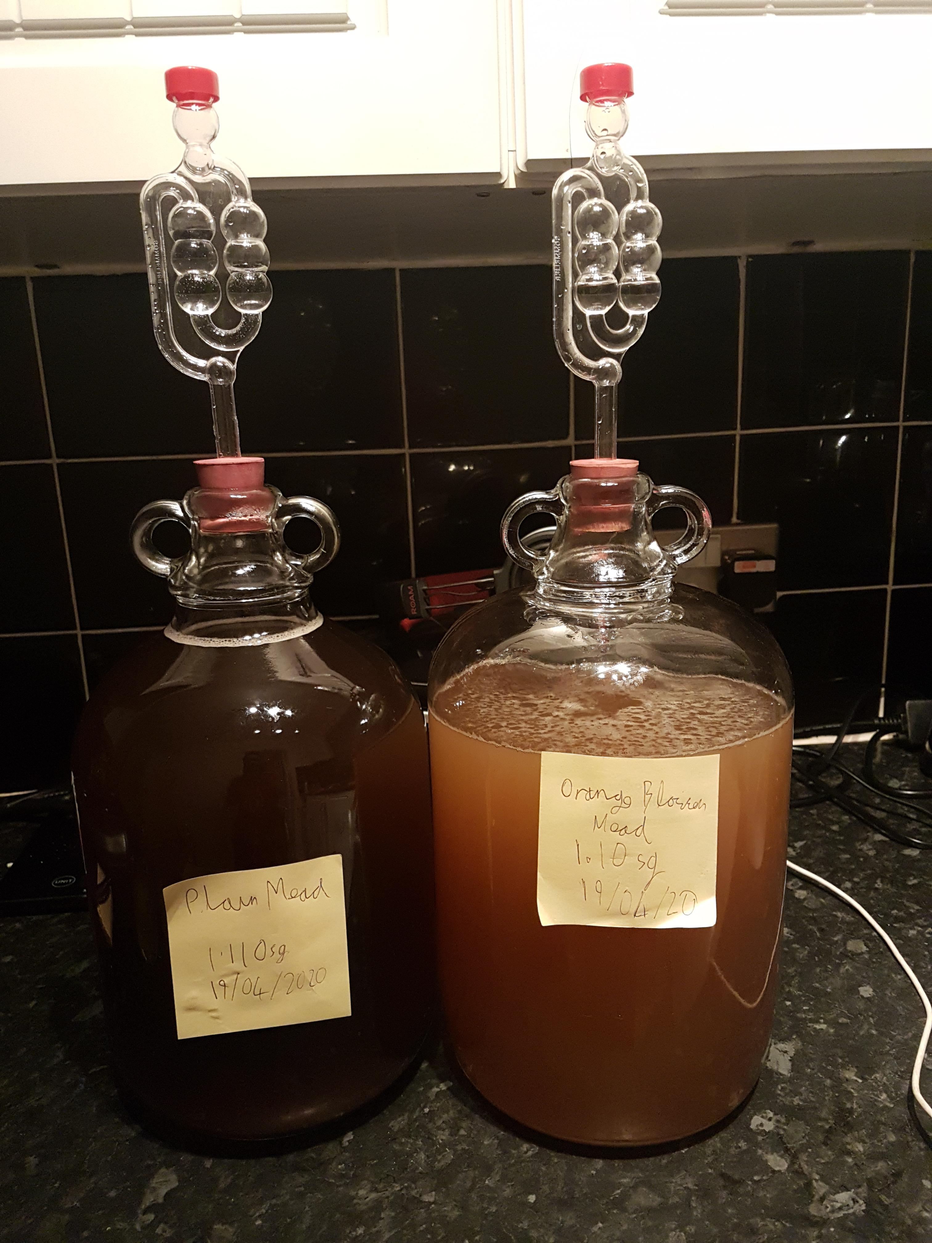 Advice? I have a mixed honey on the left(1.11 sg) and an Oramge Blossom