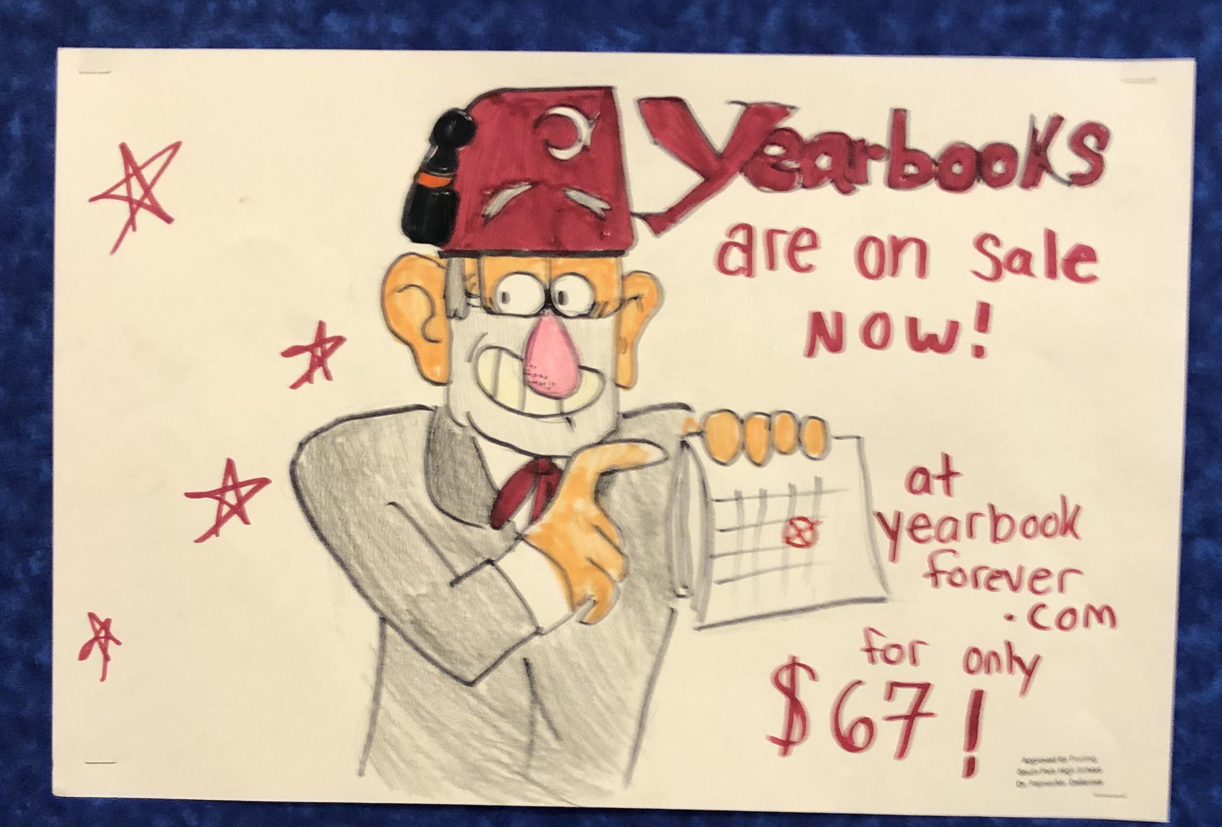 Yearbook poster in a school I went to for a gifted field trip today r