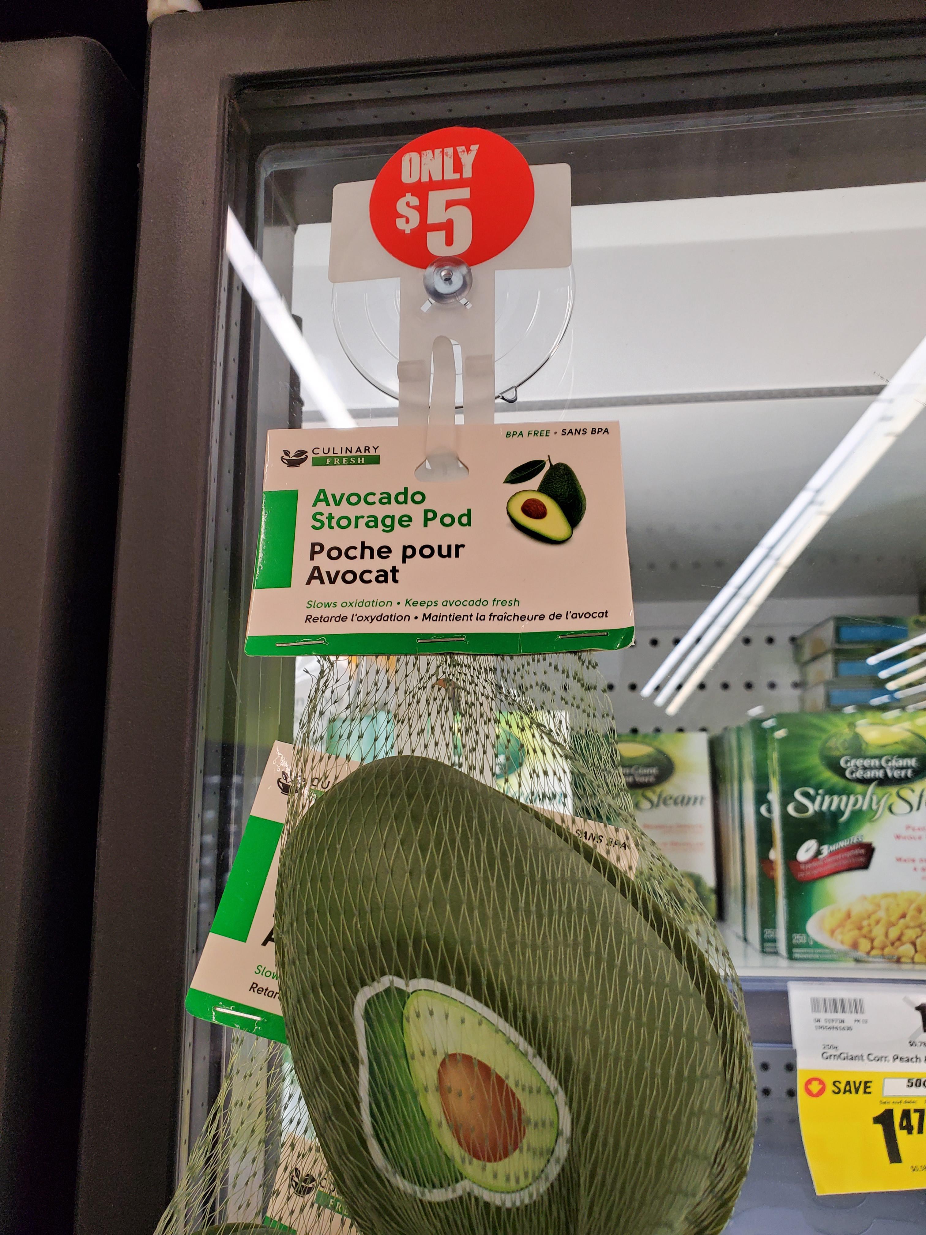 I wish there was a way to store an avocado to keep it safe that was