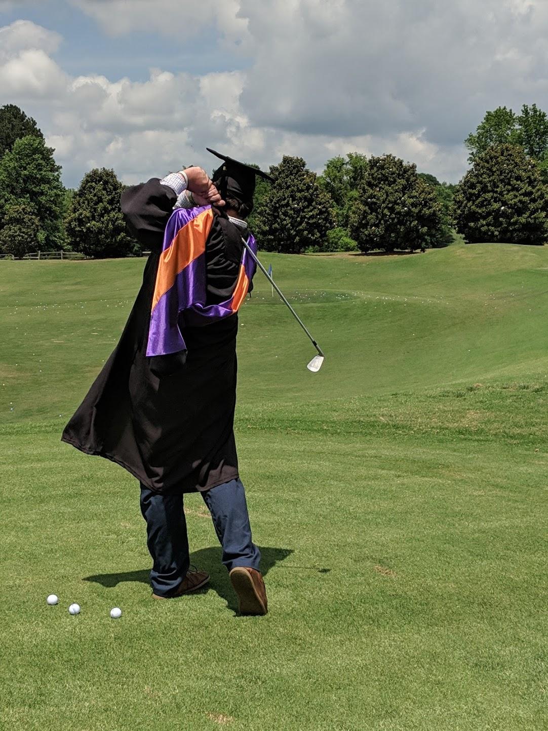 Celebrated receiving my Masters degree today the only way I knew how