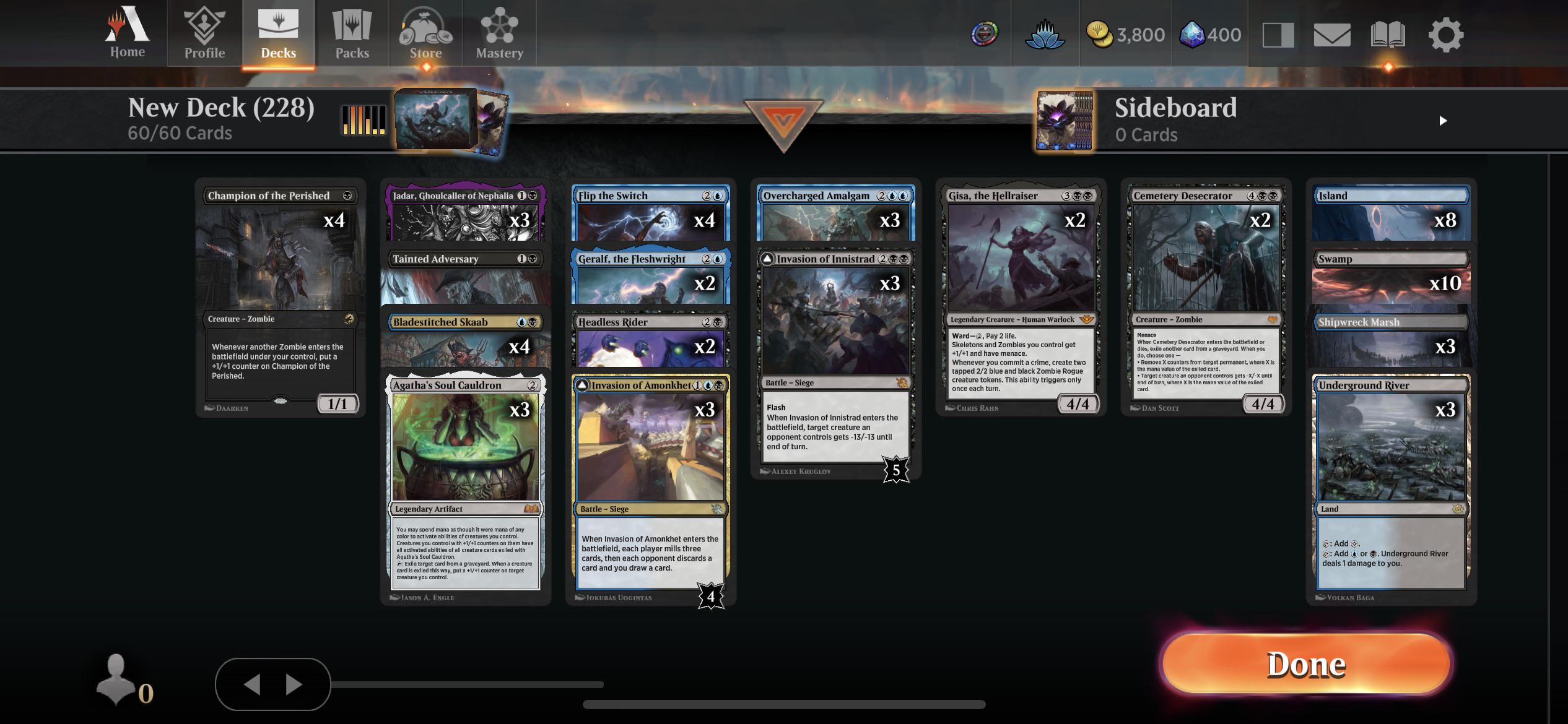 Best Zombie Deck r/MagicArena