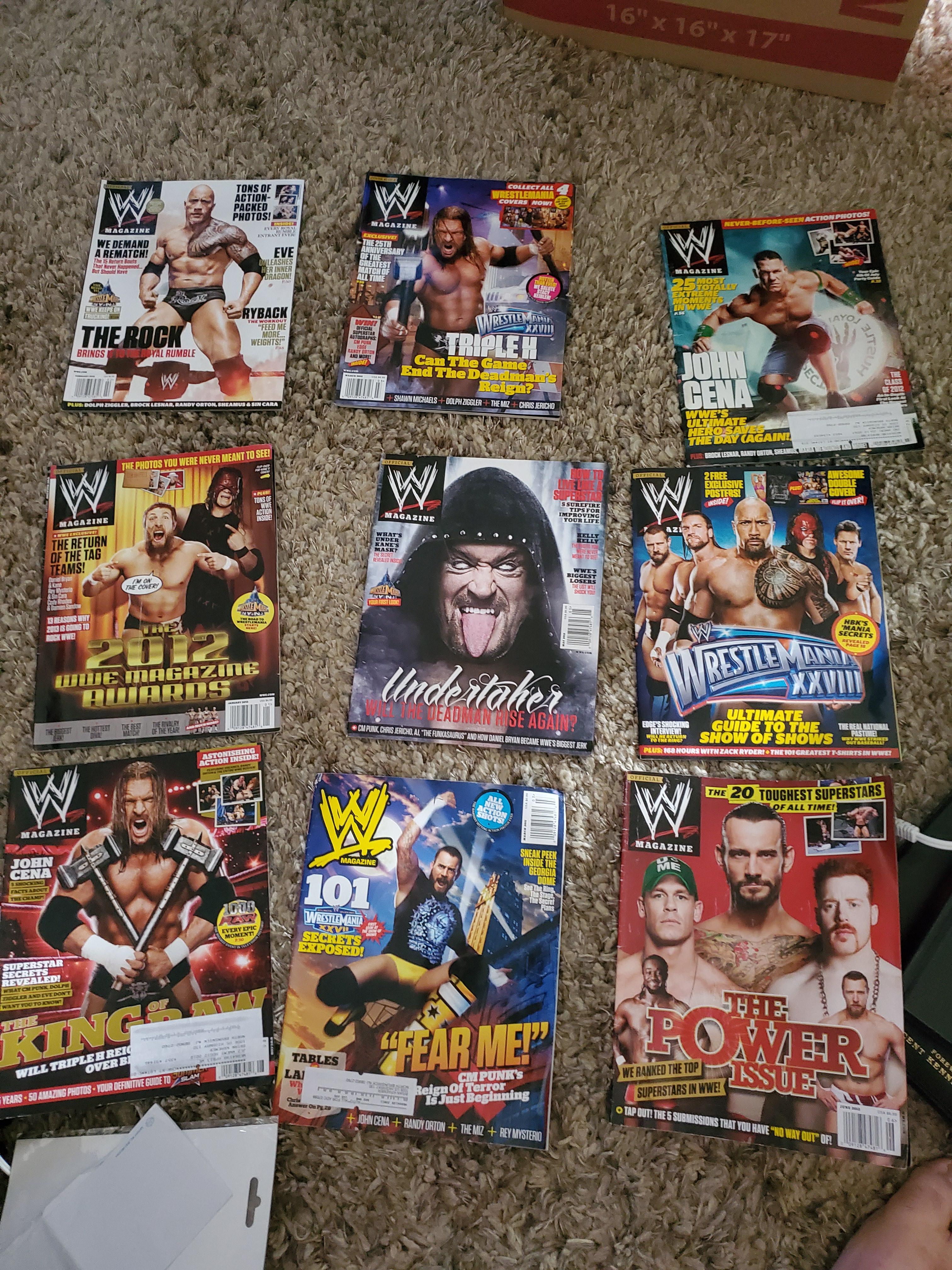 Came across these old WWE Magazines while going thru boxes. So fitting