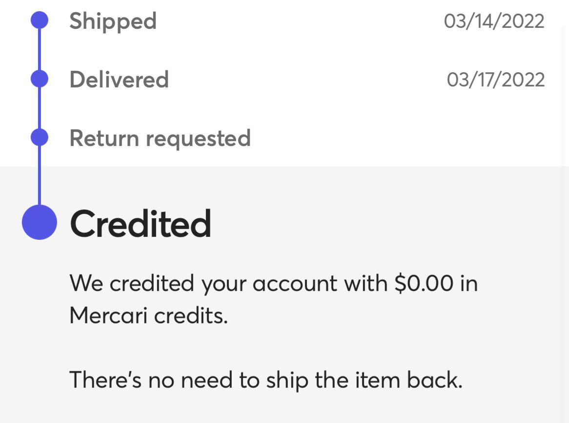 Mercari refund issue. I’ve contacted Mercari and they gave no response