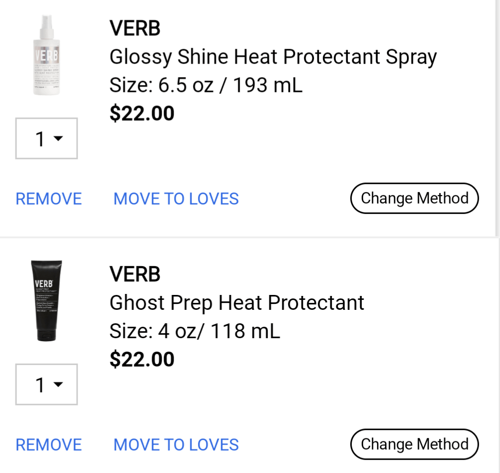 VERB Heat Protectant Glossy vs Ghost r/Sephora