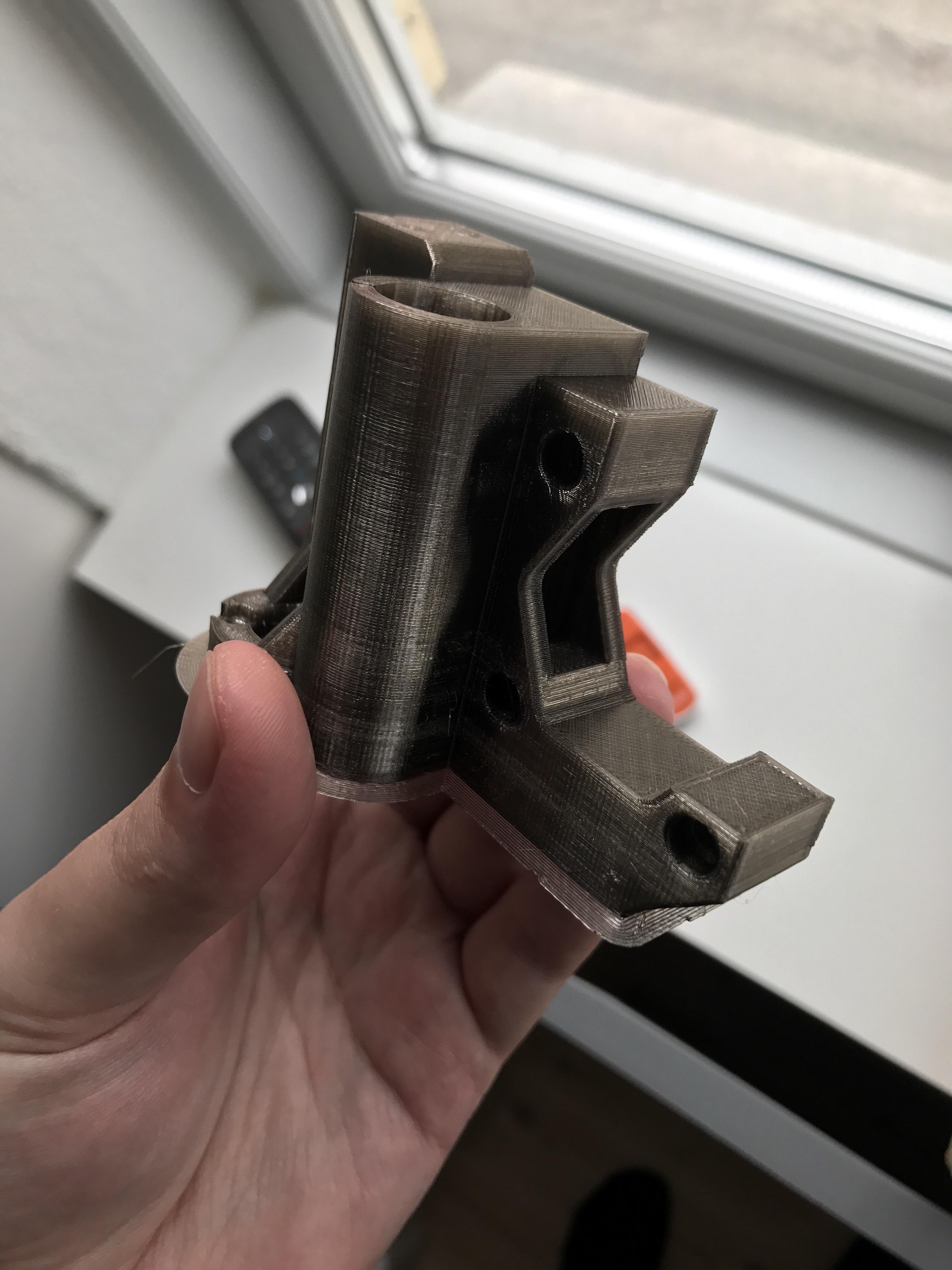 Finally getting good PETG prints with no stringing on my Ender 3! r