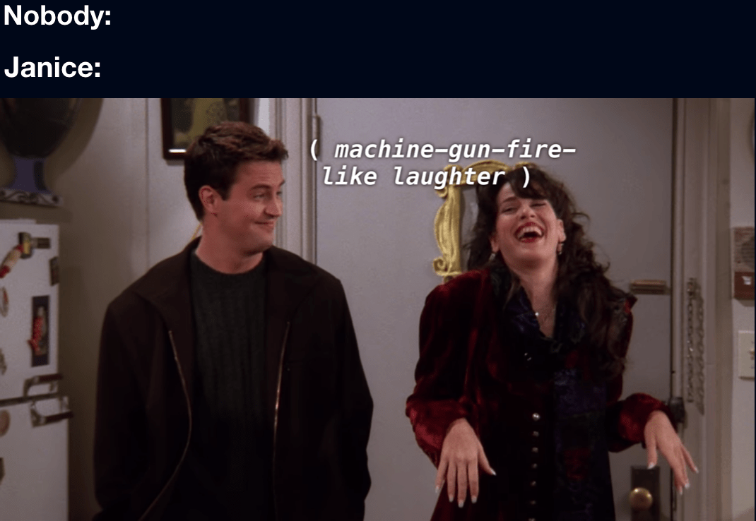 No wonder Chandler went all the way to Yemen r/howyoudoin