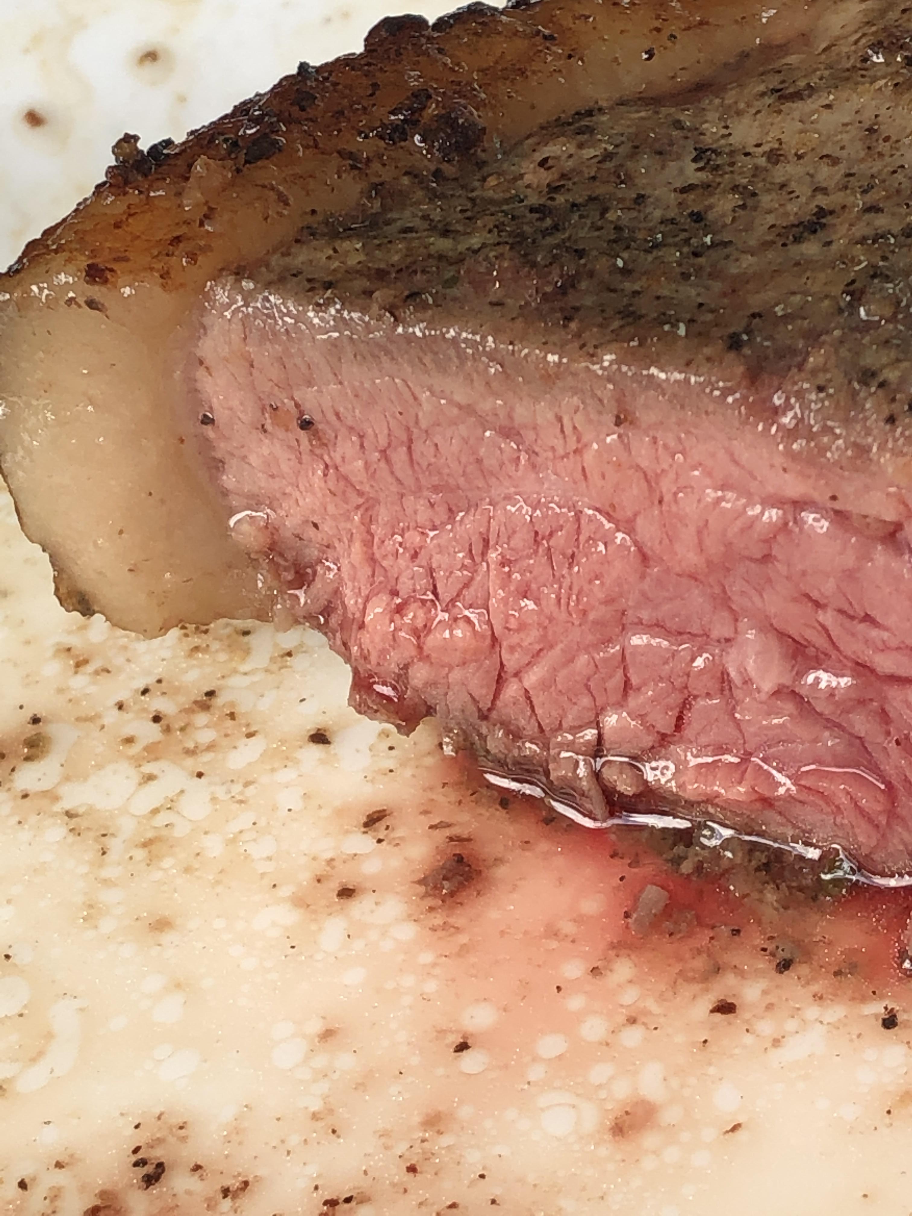 Frozen steak (no thaw). As tasty as it looks. steak