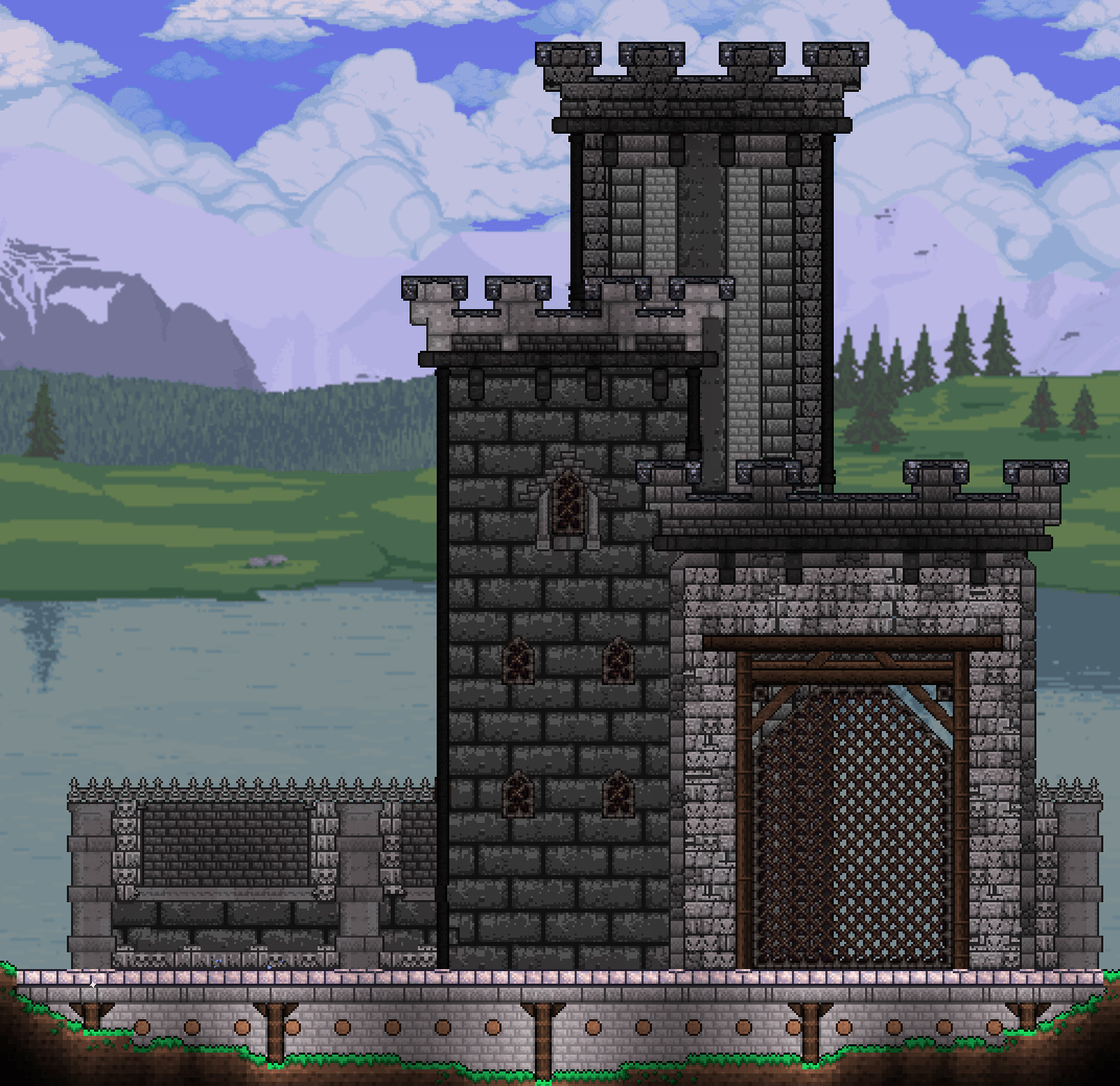 The gate for a castle town that I want to start working on. (Thoughts and critiques are very