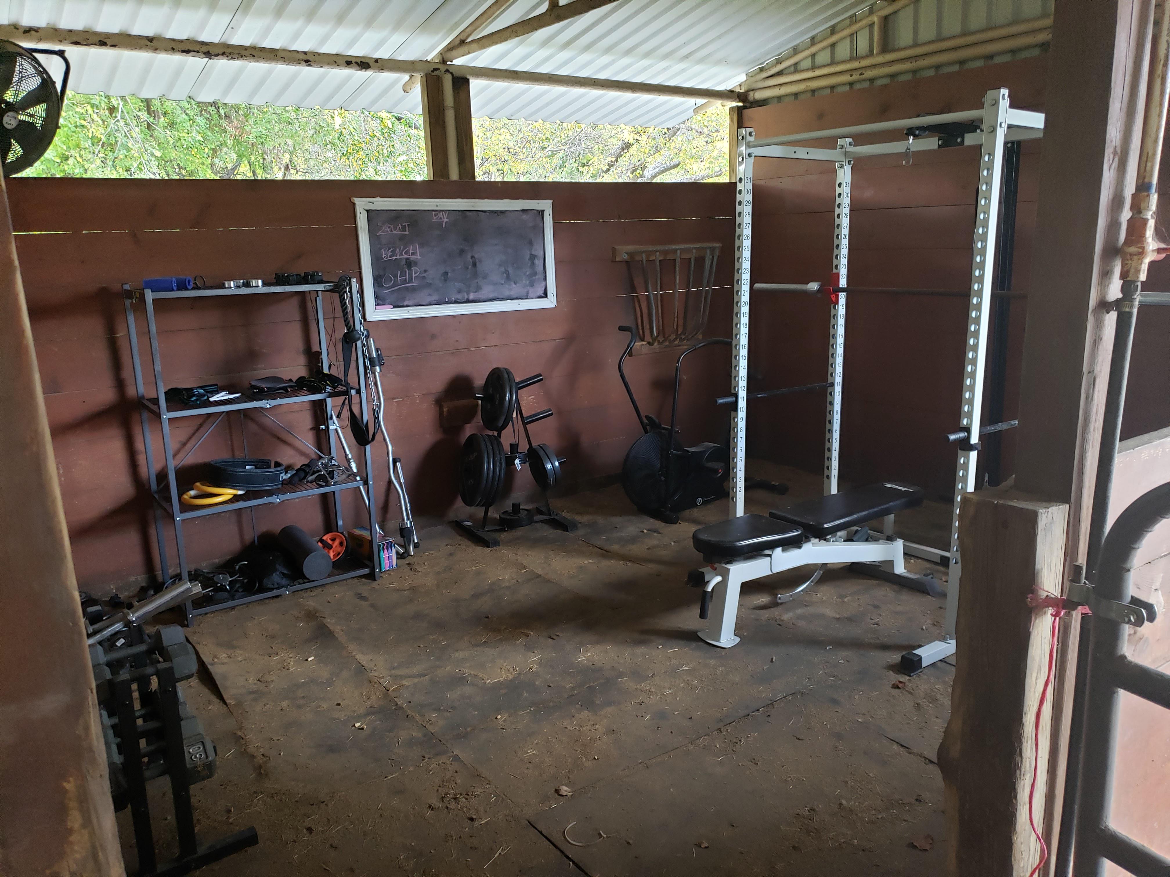 Horse stall homegym r/homegym
