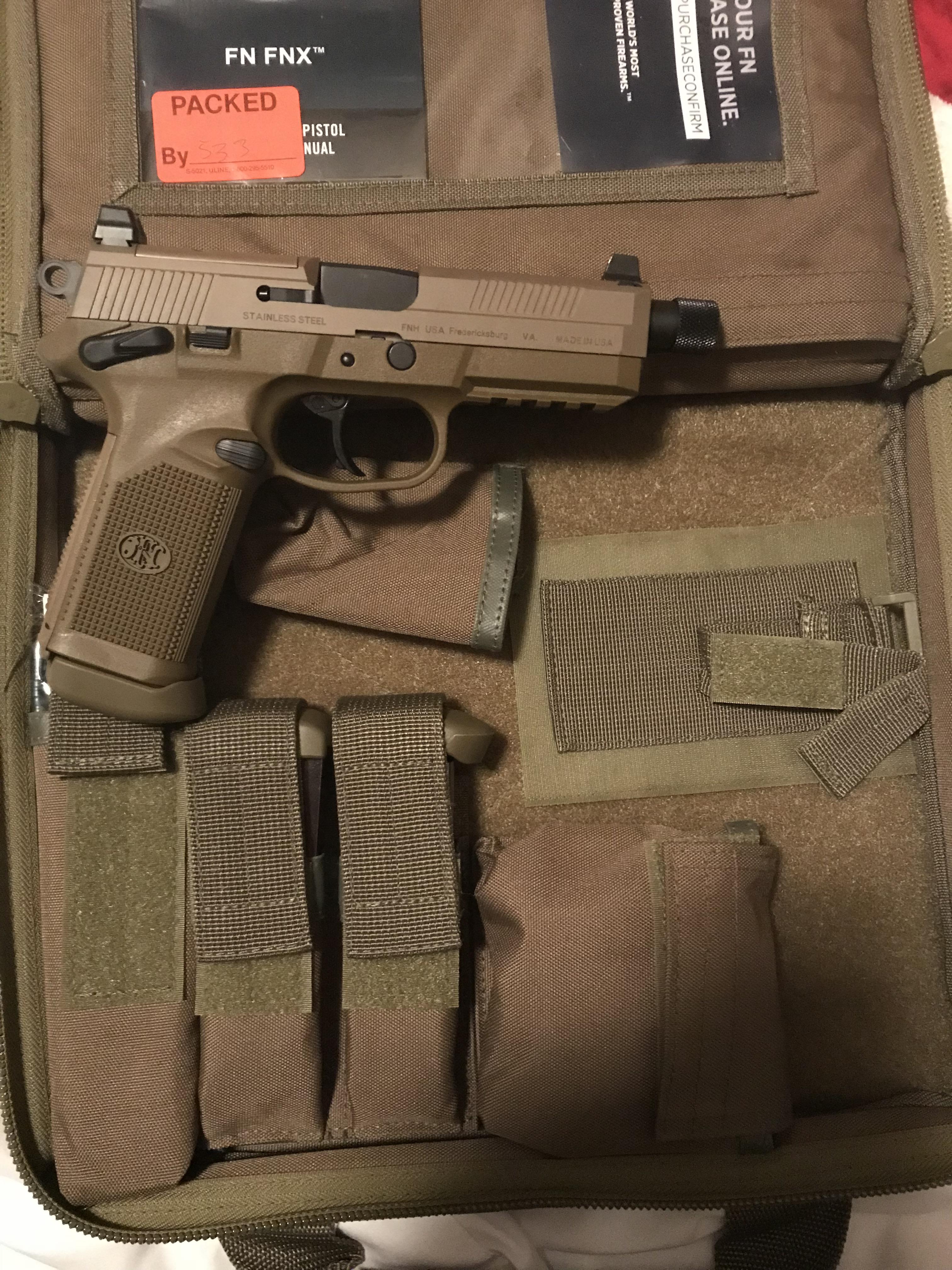 Made a purchase last night (FNX45 Tac). Looking for suggestions on belt holsters. guns