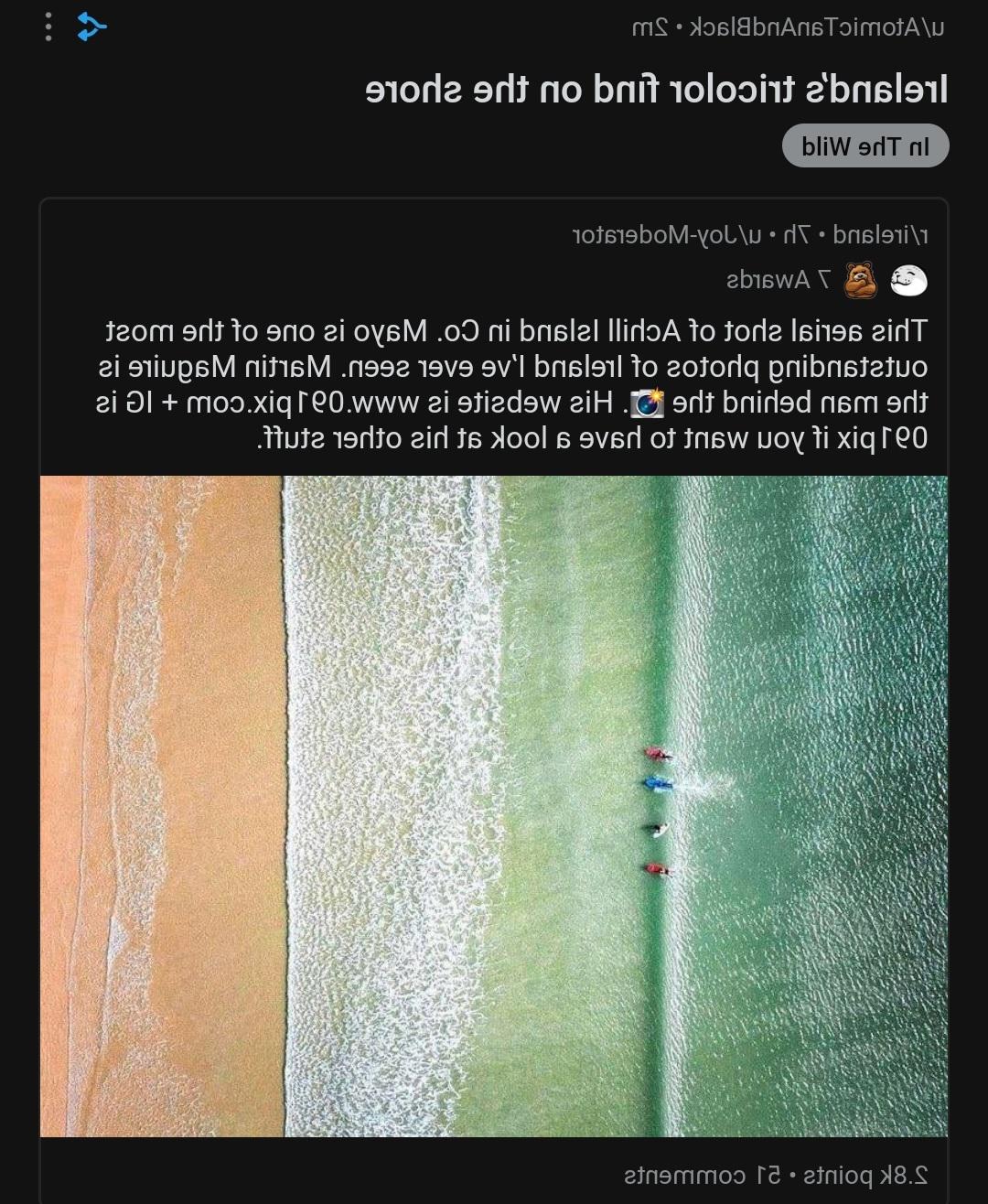 Ivory Coast but it's just a flipped screenshot of a picture of a beach