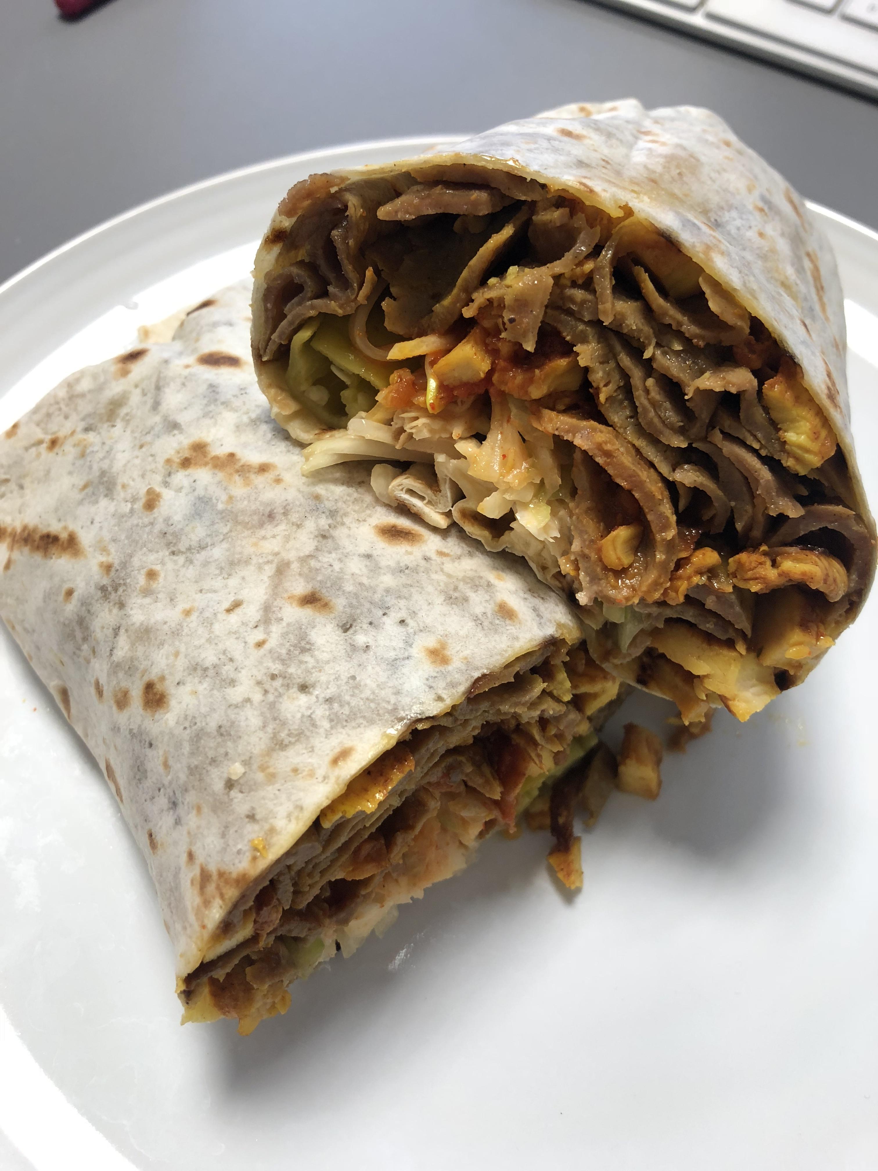 Mixed Lamb/Chicken Doner Wrap from Dennis High (first post) r