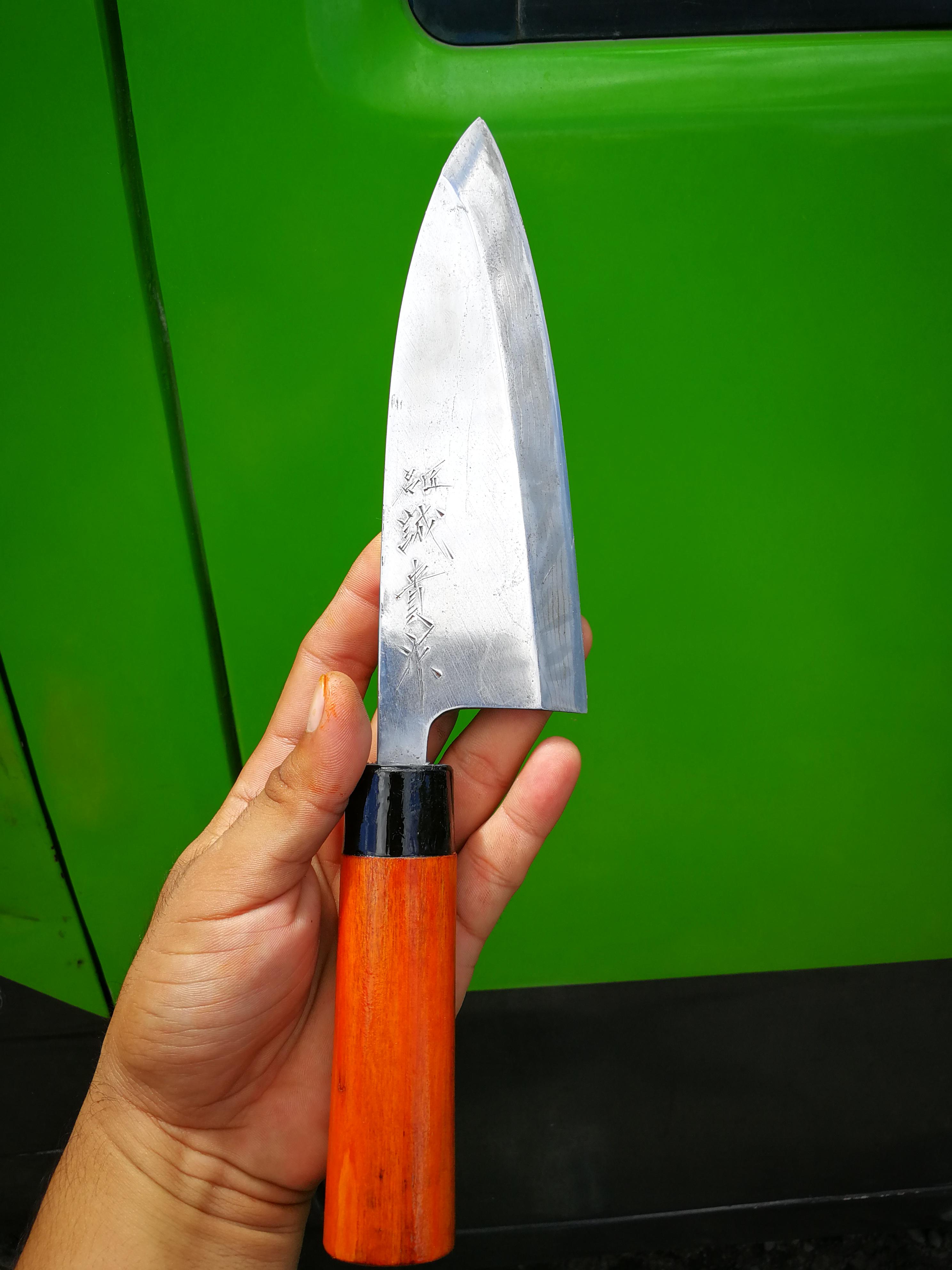 Hello, Anyone knows how to translate the kanji written on my k ife and