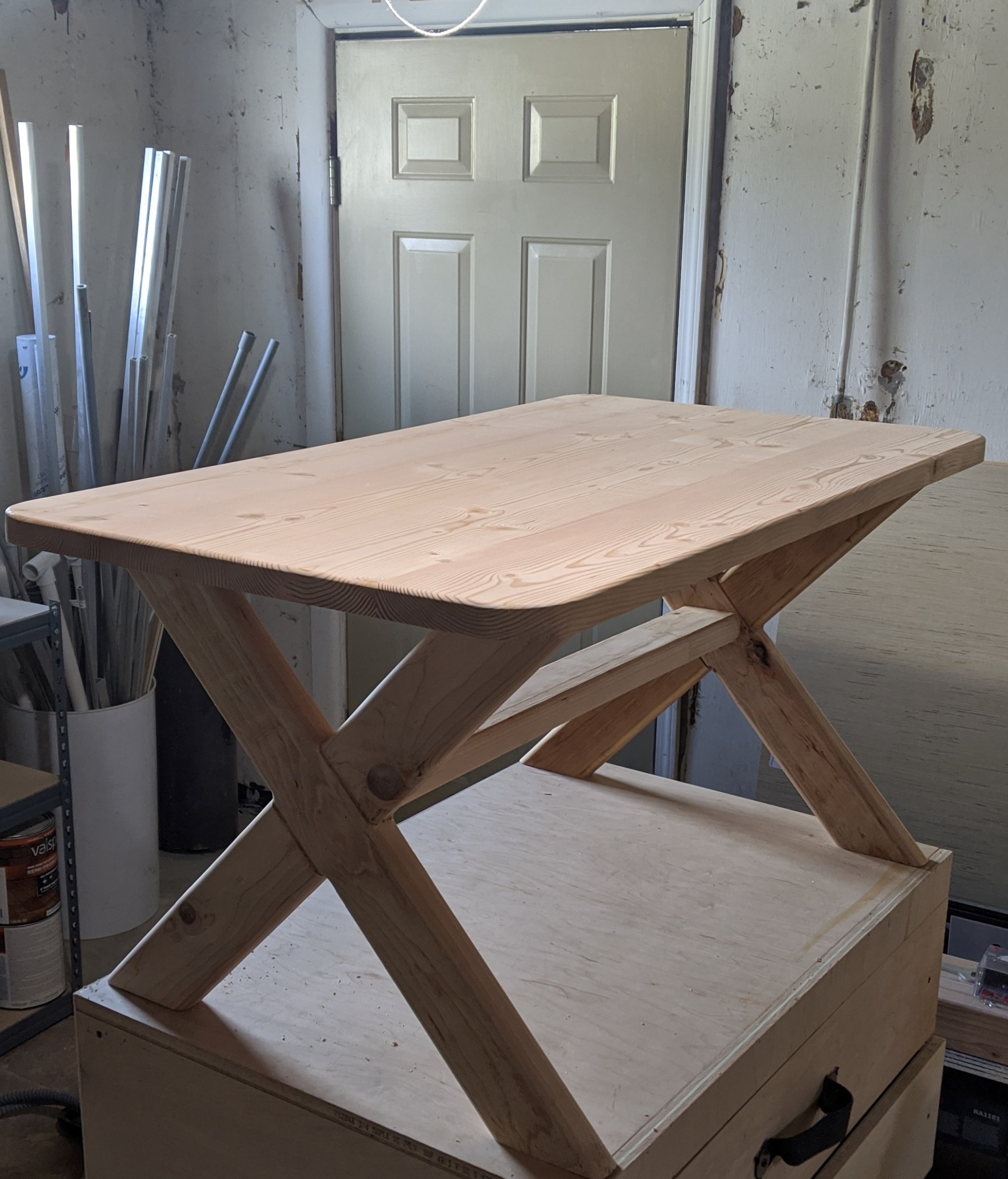 2nd 20 dollar coffee table from dimensional lumber. Quarantine project