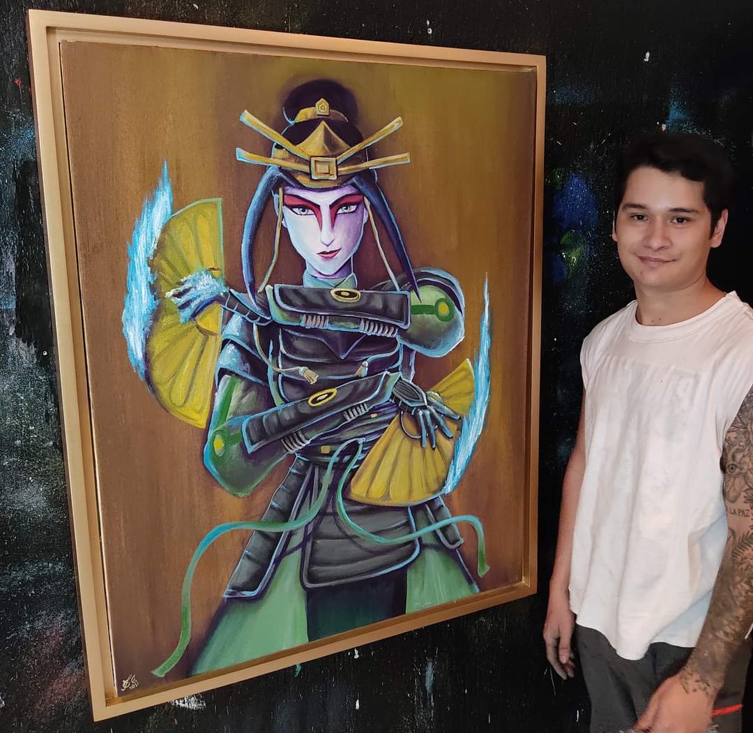 [Alberto Lozano] Oil painting of Azula as a Kyoshi warrior. r
