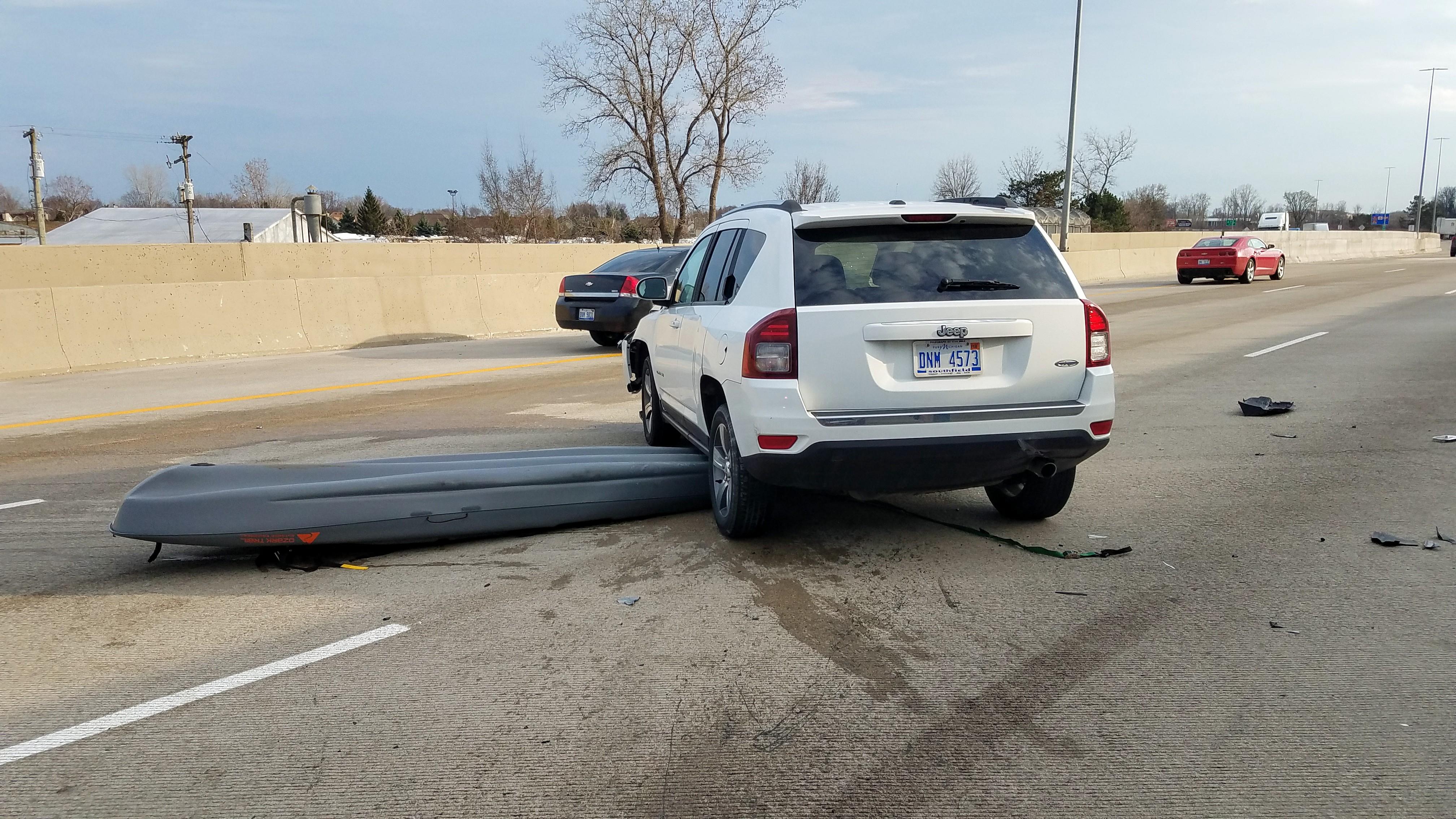 Bad accident yesterday wedged one of my boats under the other vehicle