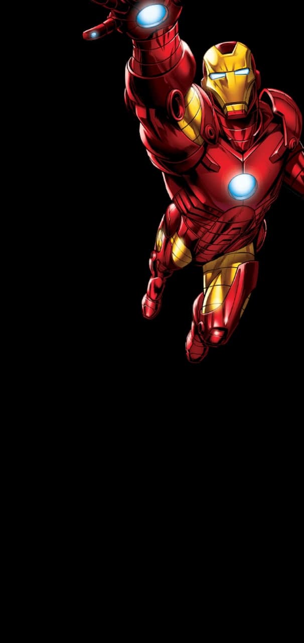Ironman punchhole wallpaper lockscreen for S21/S21+/S21Ultra/S20