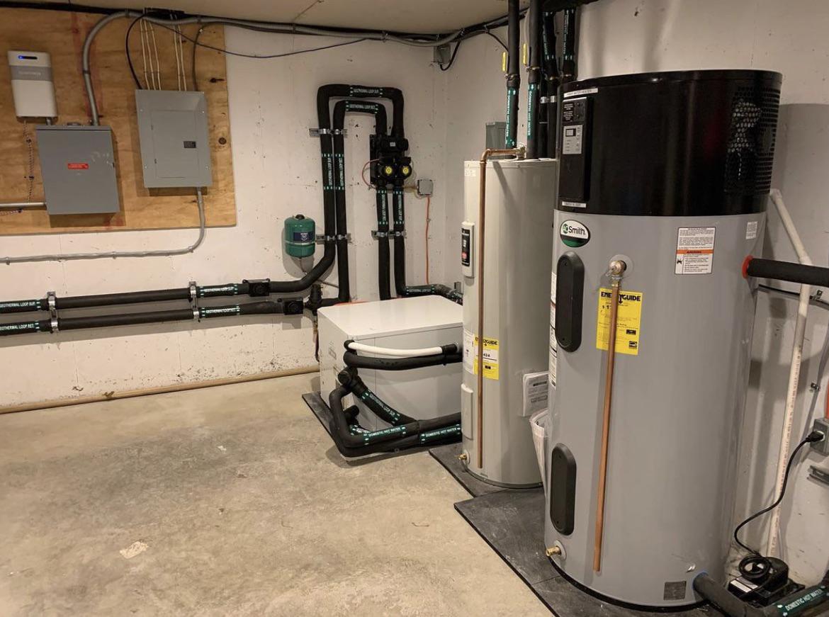 Our Bosch split geothermal install from one year ago r/HVAC