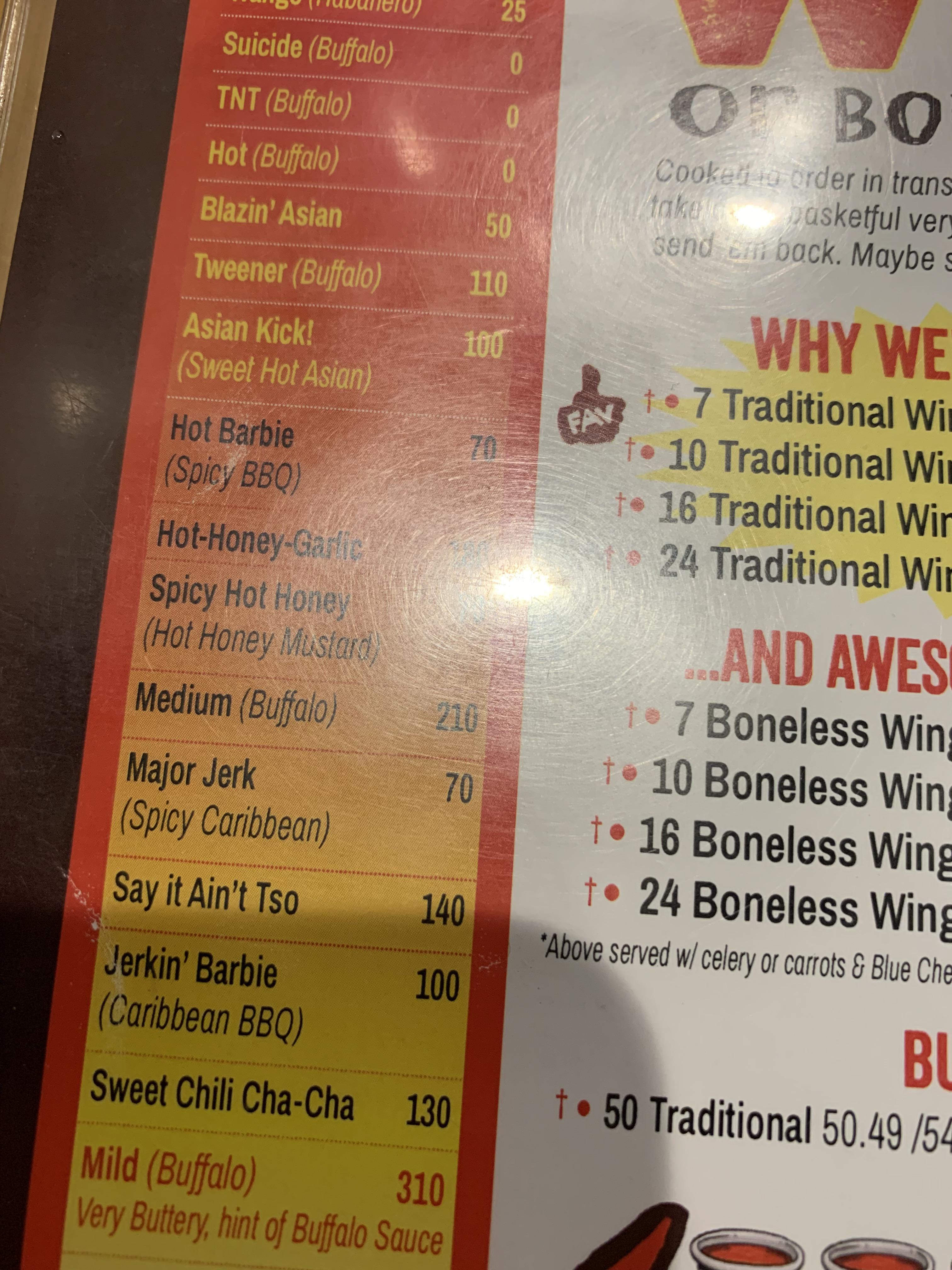 Wings place has an interesting sauce r/weezer