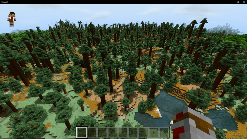 Mega Taiga Biome right at Spawn, Bedrock seed 787203790 r/minecraftseeds