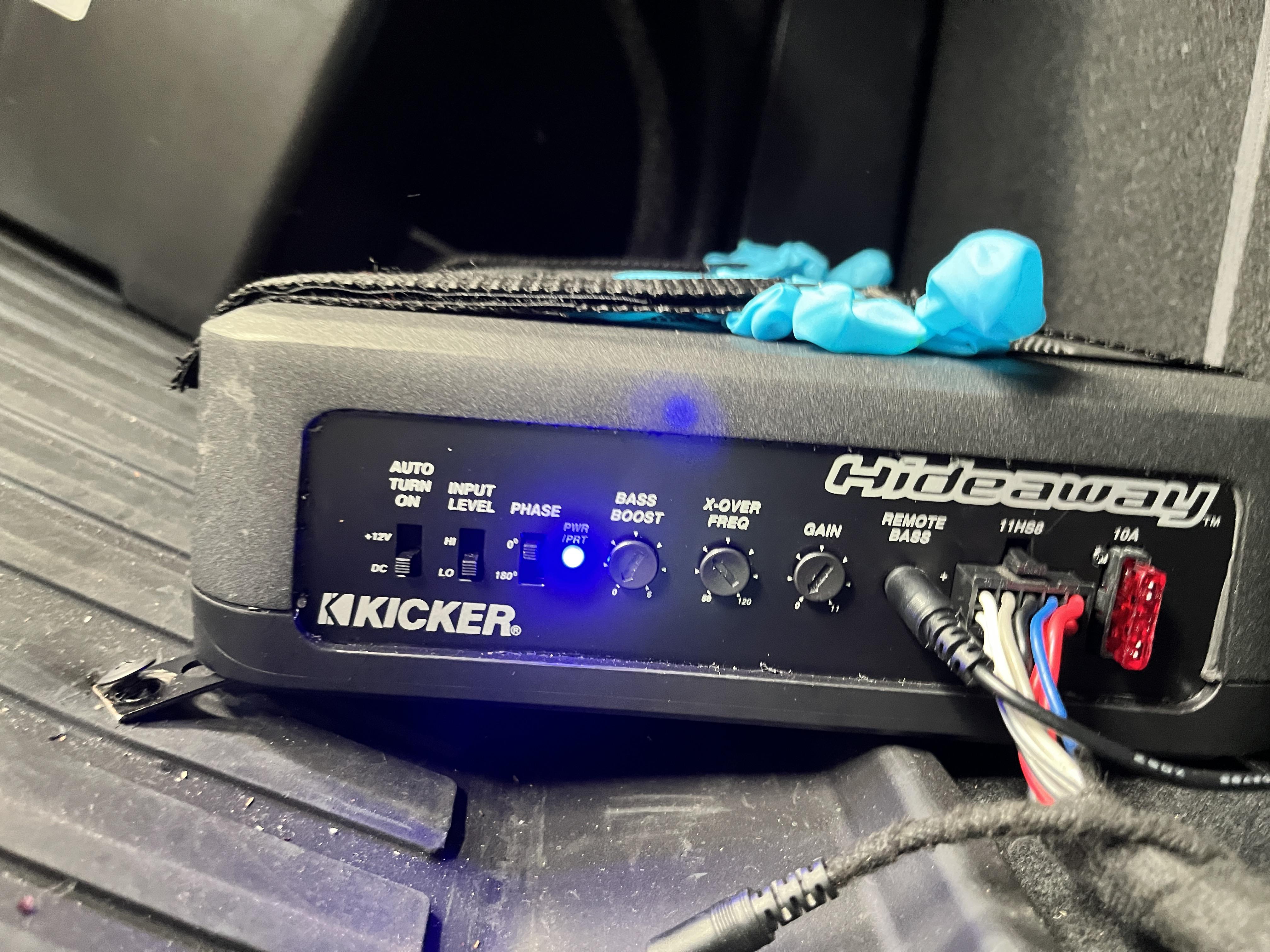 Kicker hideaway sub stopped working. When I bought it, it was working