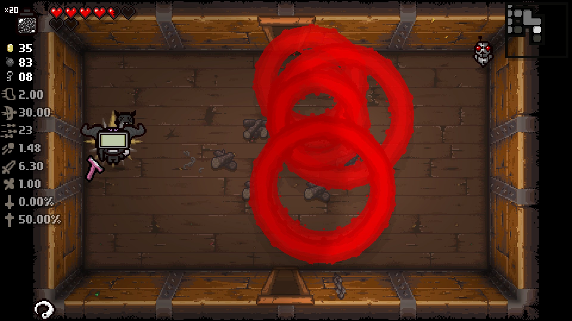 Monstro's Lung + Brimstone + Tech X bindingofisaac