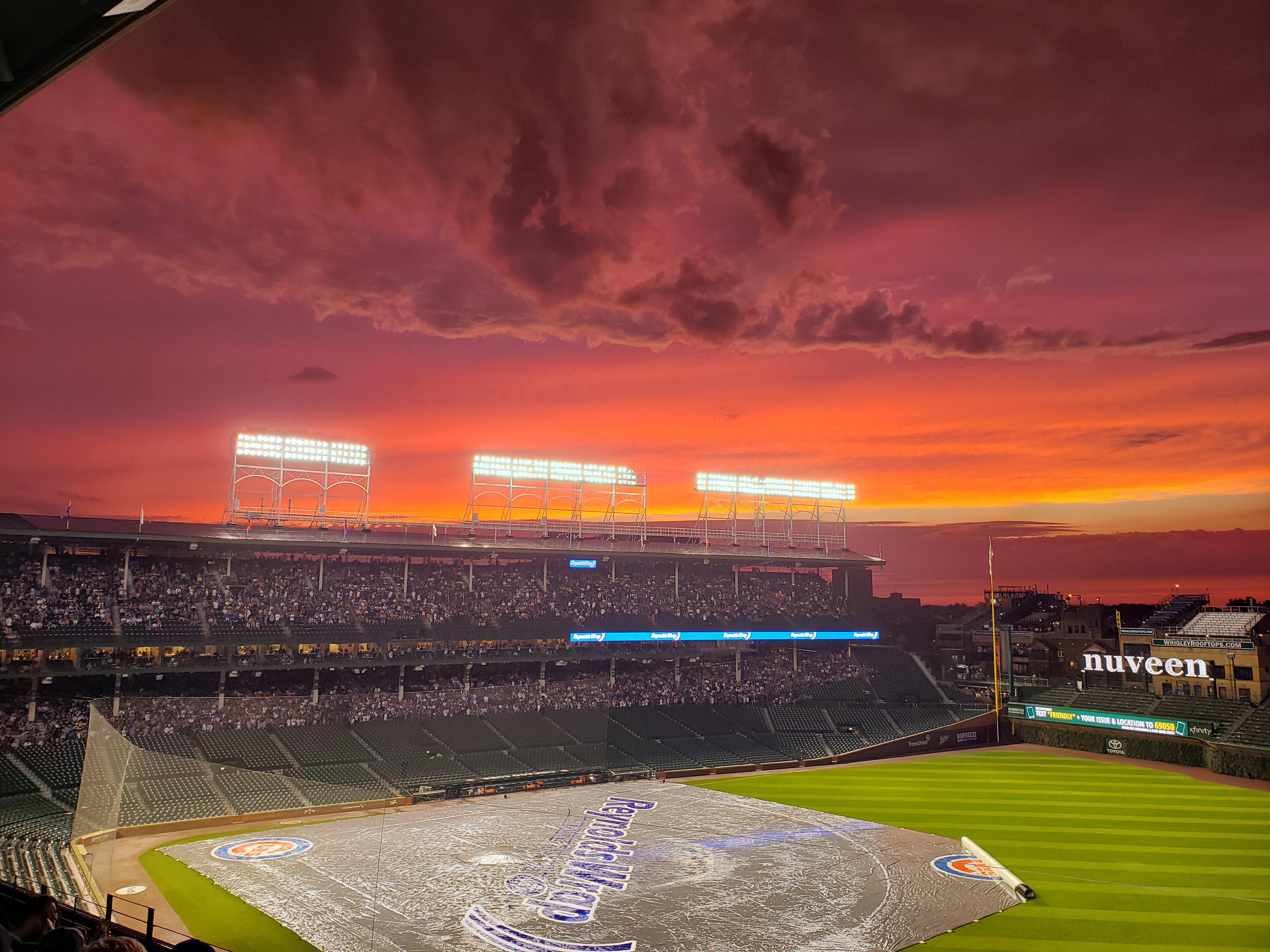 Wrigley Field. Chicago, Illinois. June 26, 2019. Braves5 vs Cubs3