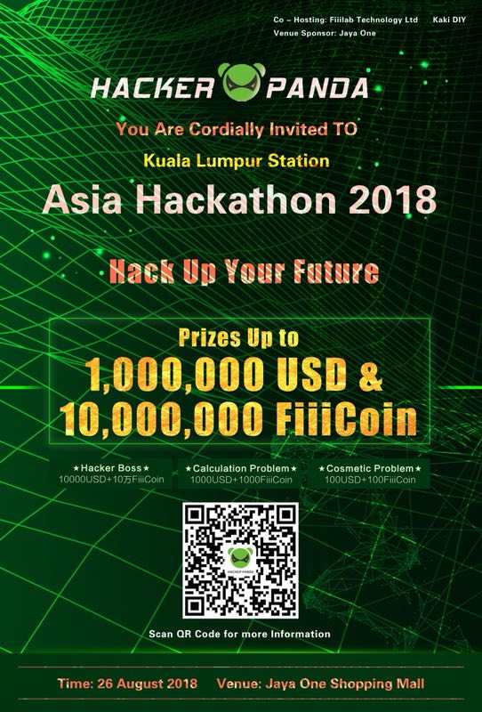 Asia Hackathon 2018 Counting down to 26th AugMalaysia Station
