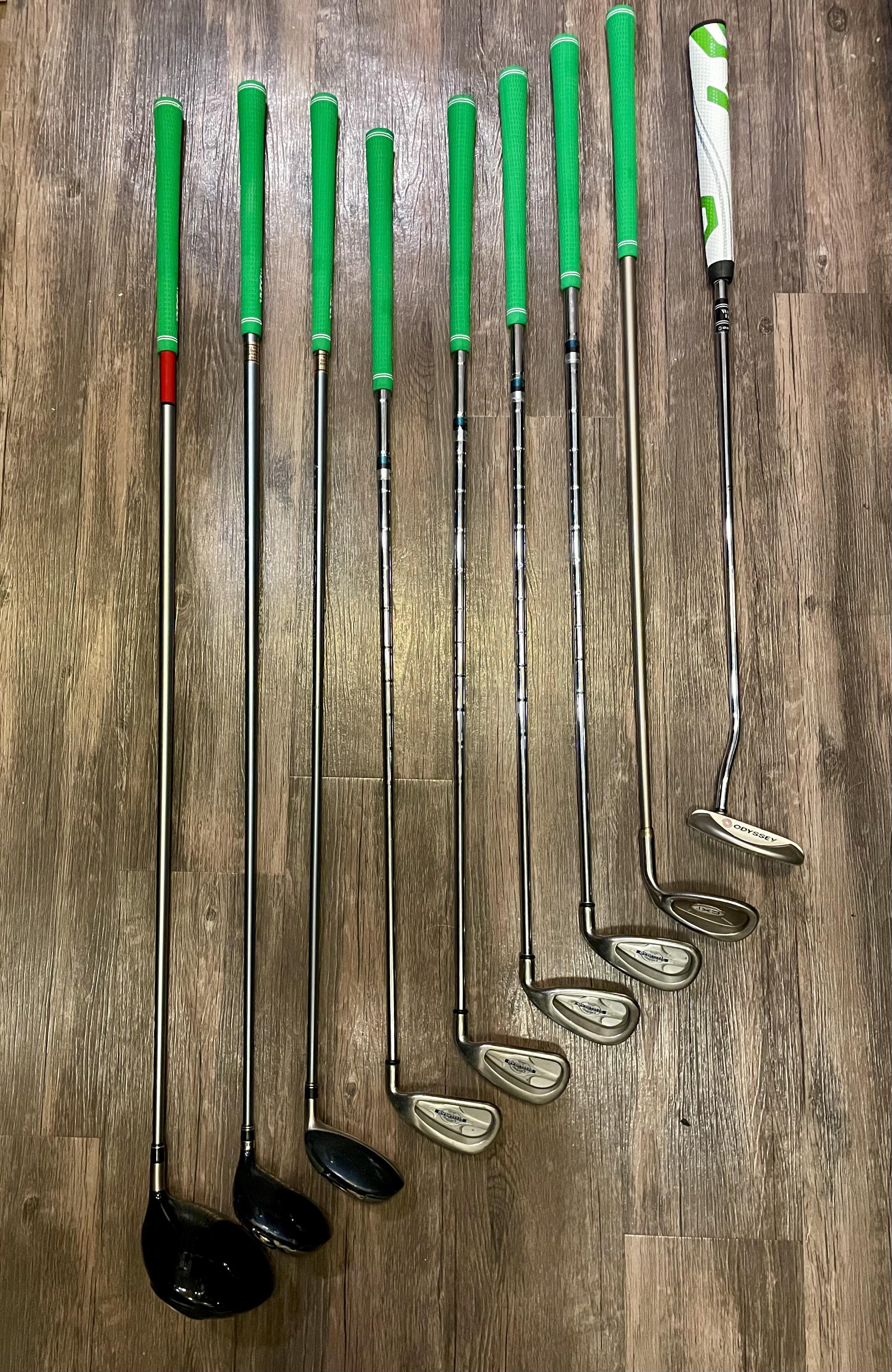 Regripped my thrifted clubs. Now they feel like a set. r/golf
