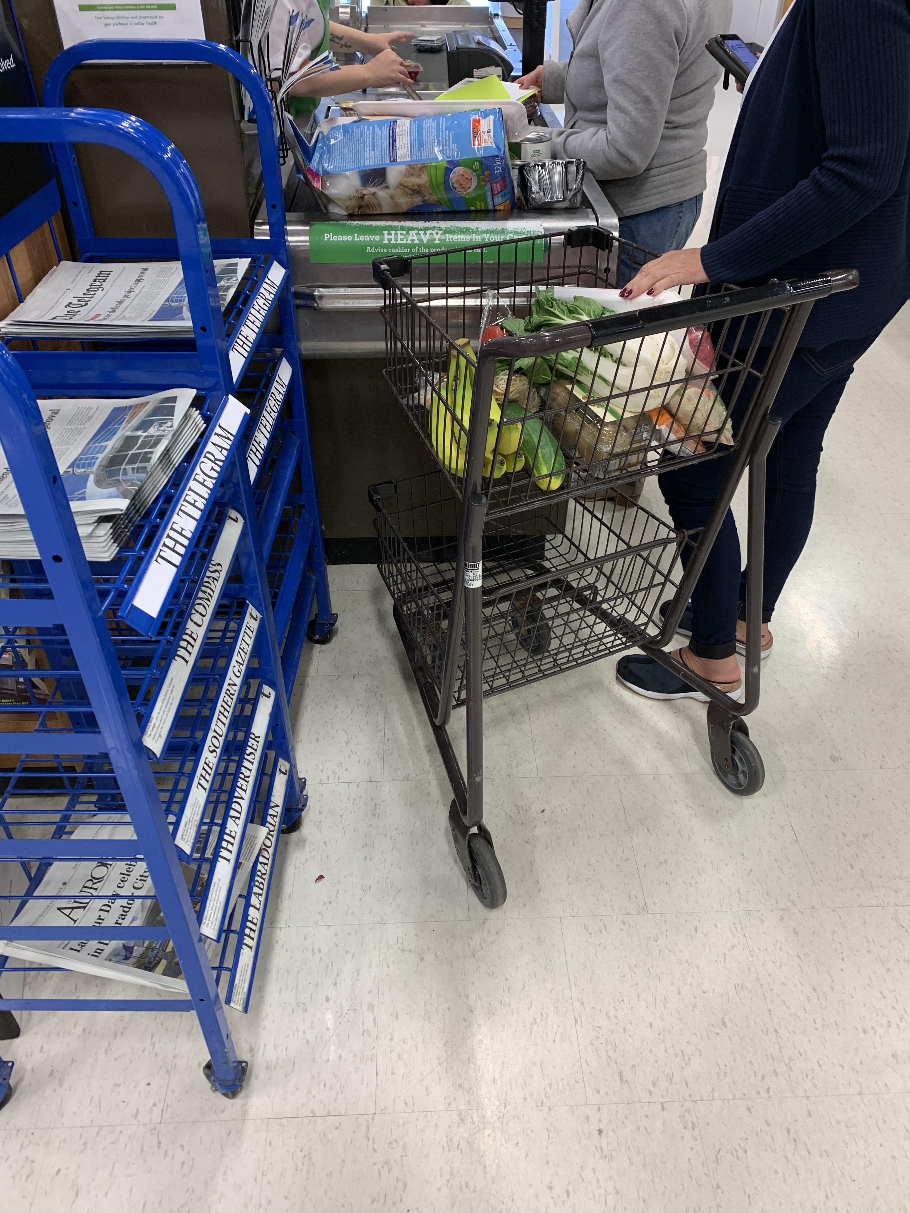 This is the “express lane” where you’re supposed to have “15 items or