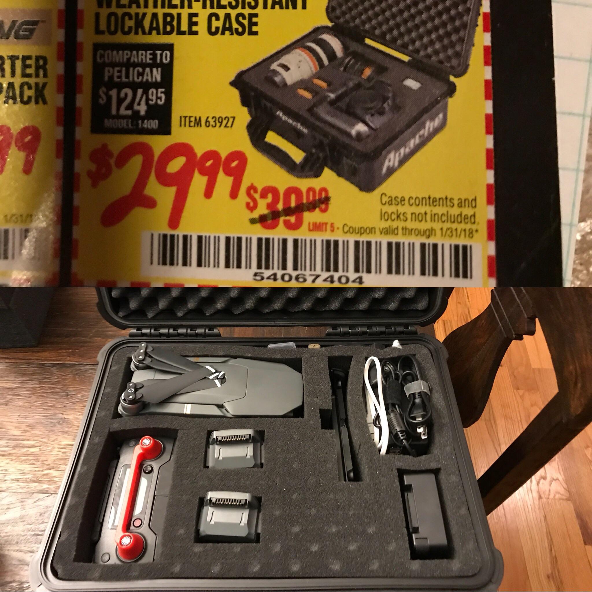 The Harbor Freight Apache Case. I’ll be plastidiping the foam soon