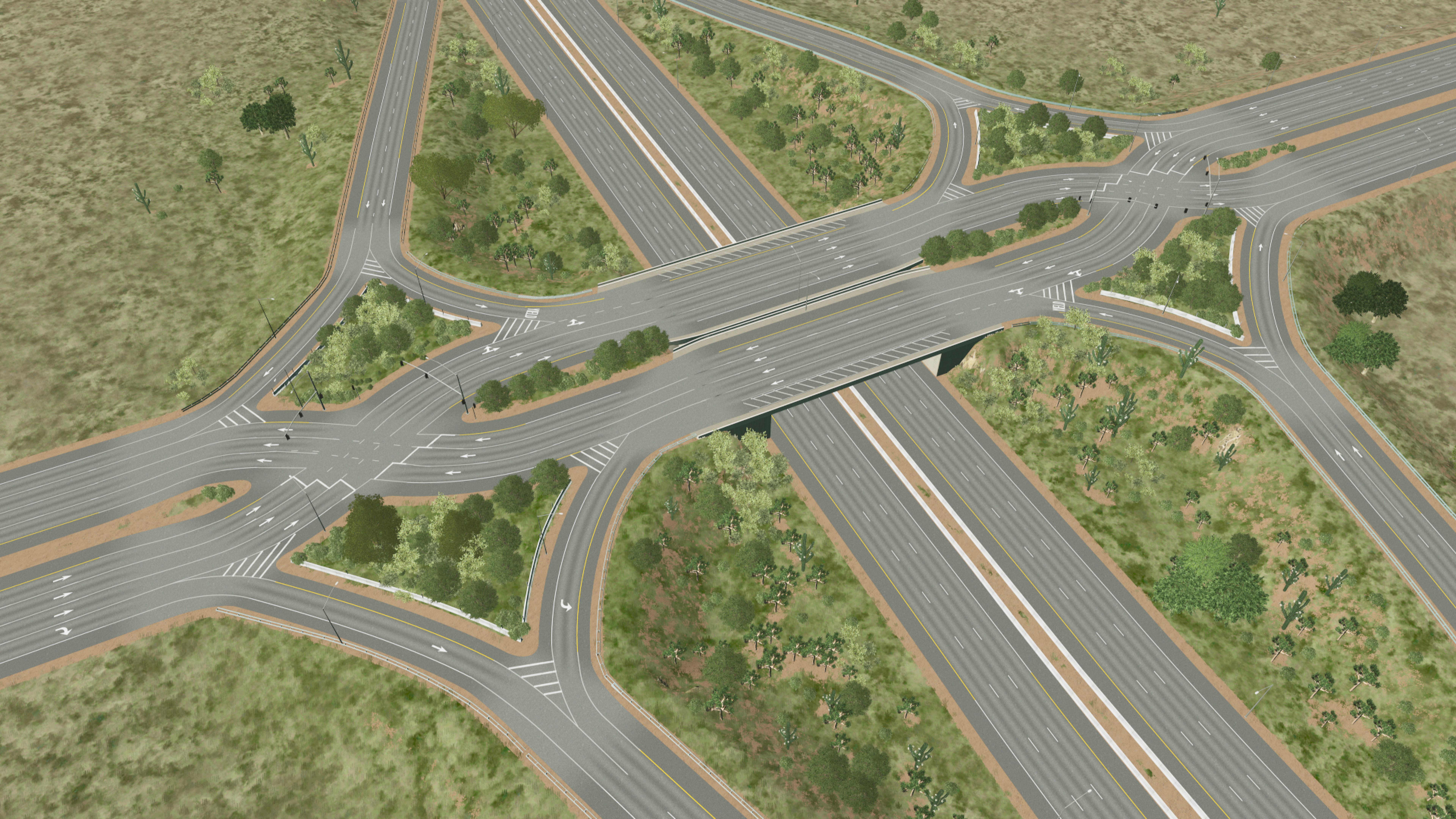 Diverging Diamond Interchange. r/CitiesSkylines