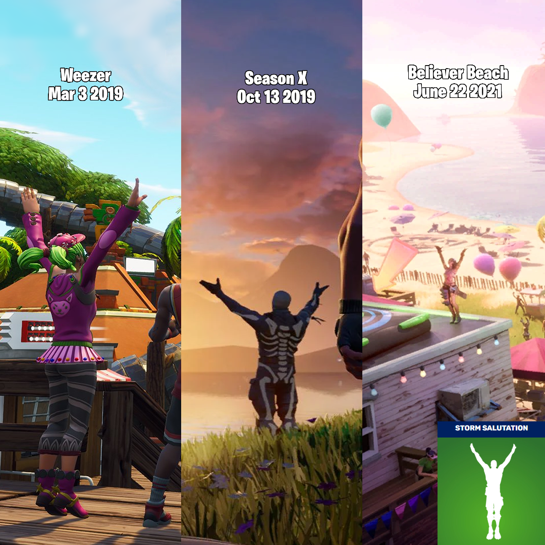 Useless Fortnite Facts 3 Storm Storm Salutation is an emote that was