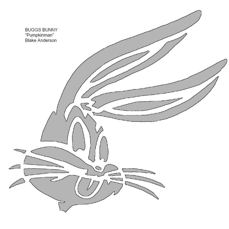 Looney Tunes Bugs Bunny Pumpkin Stencil Pumpkin Pattern Pumpkin