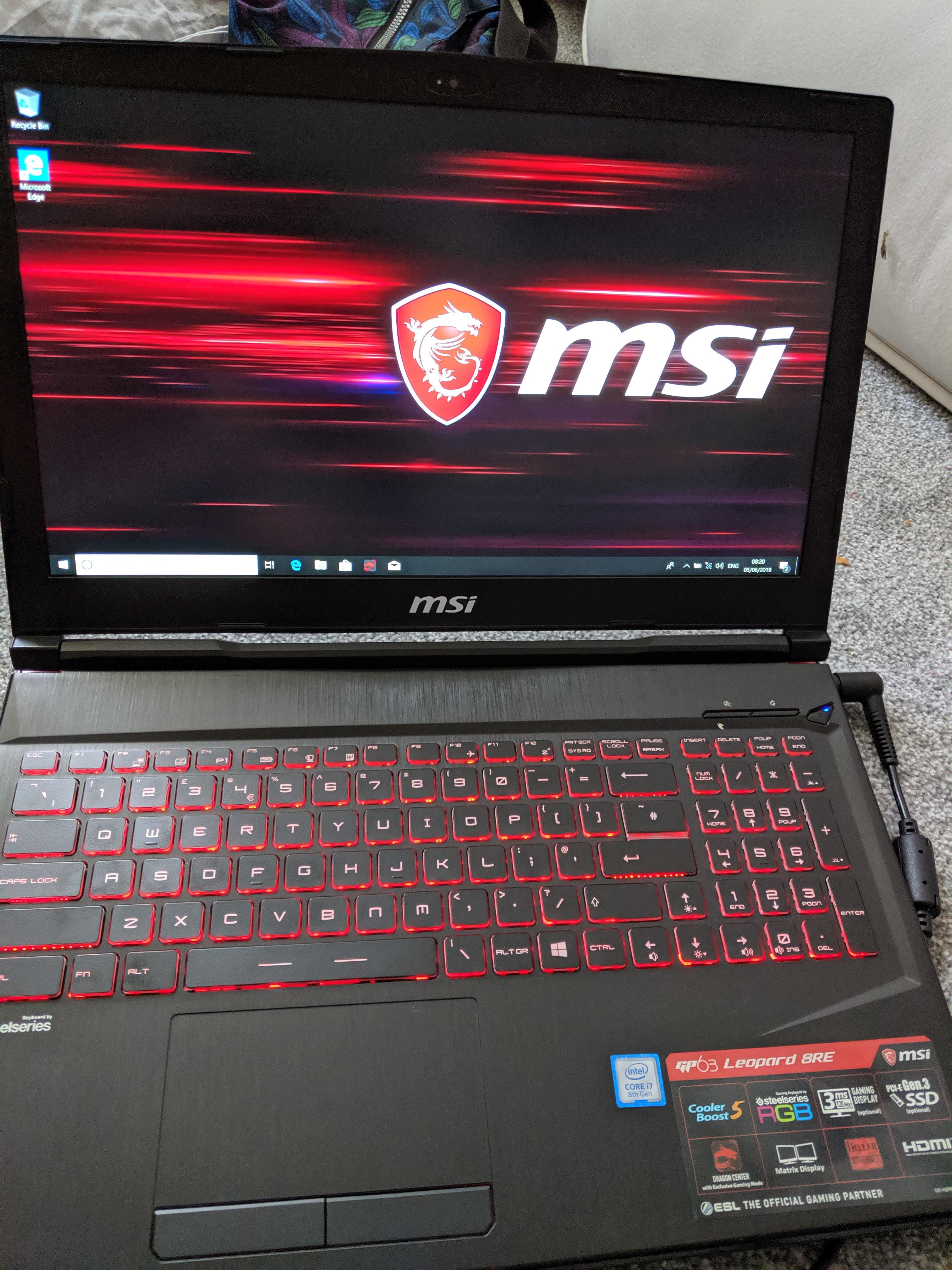 Got this laptop from Amazon warehouse for £618. Small cosmetic scratch