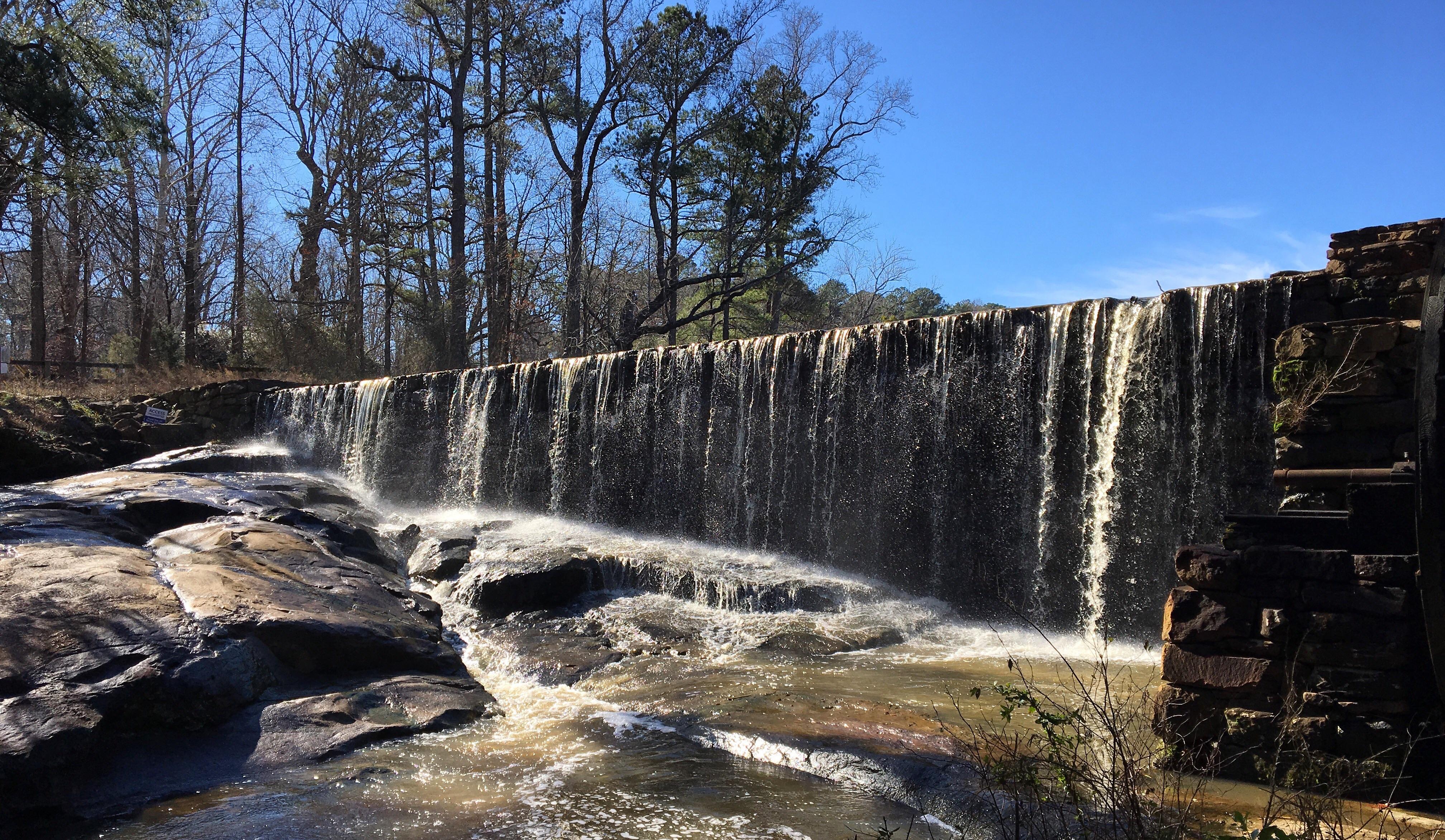 Historic Yates Mill County Park, Raleigh, North Carolina. 16 January