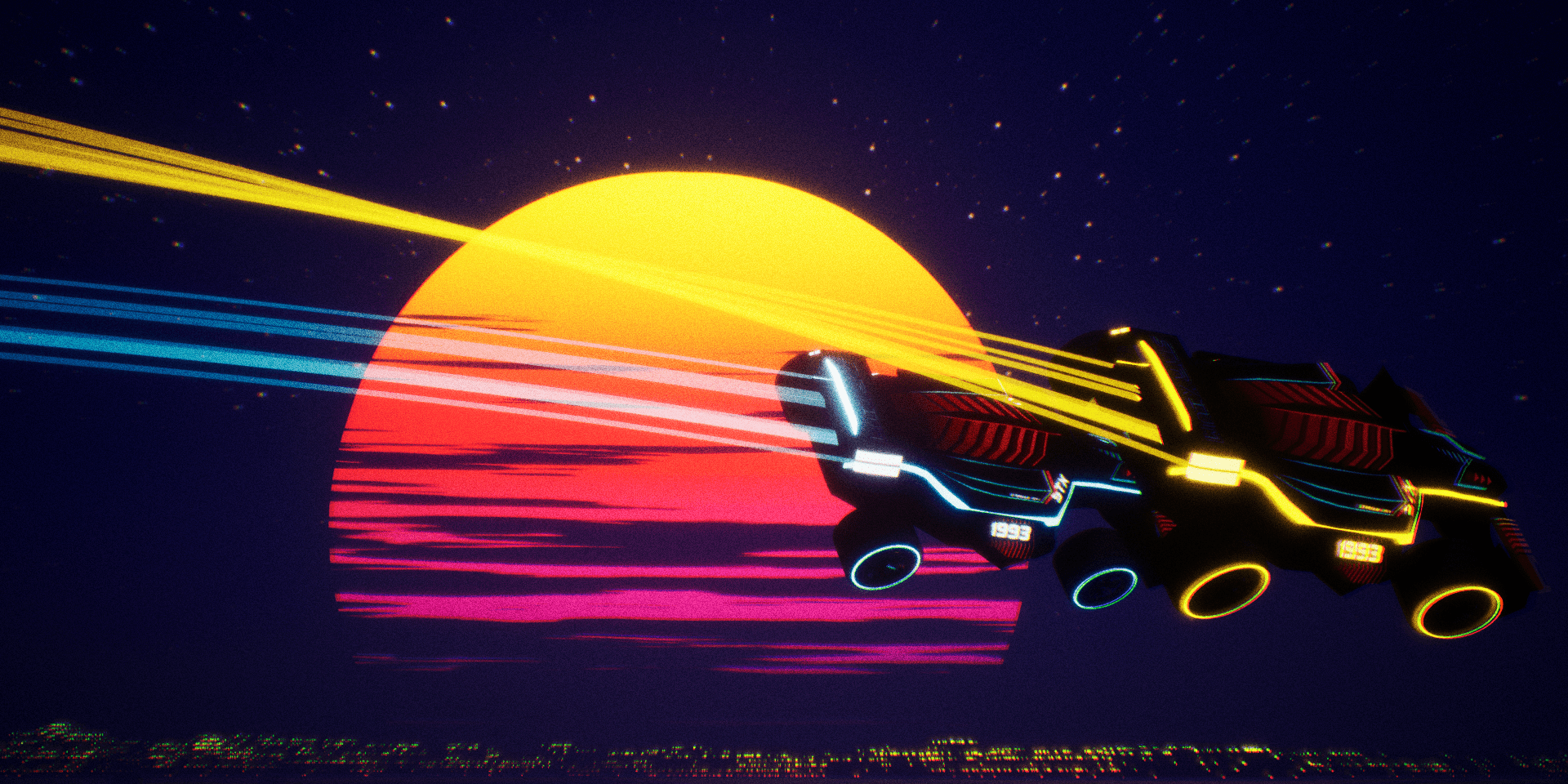 Screenshot of my video game outrun