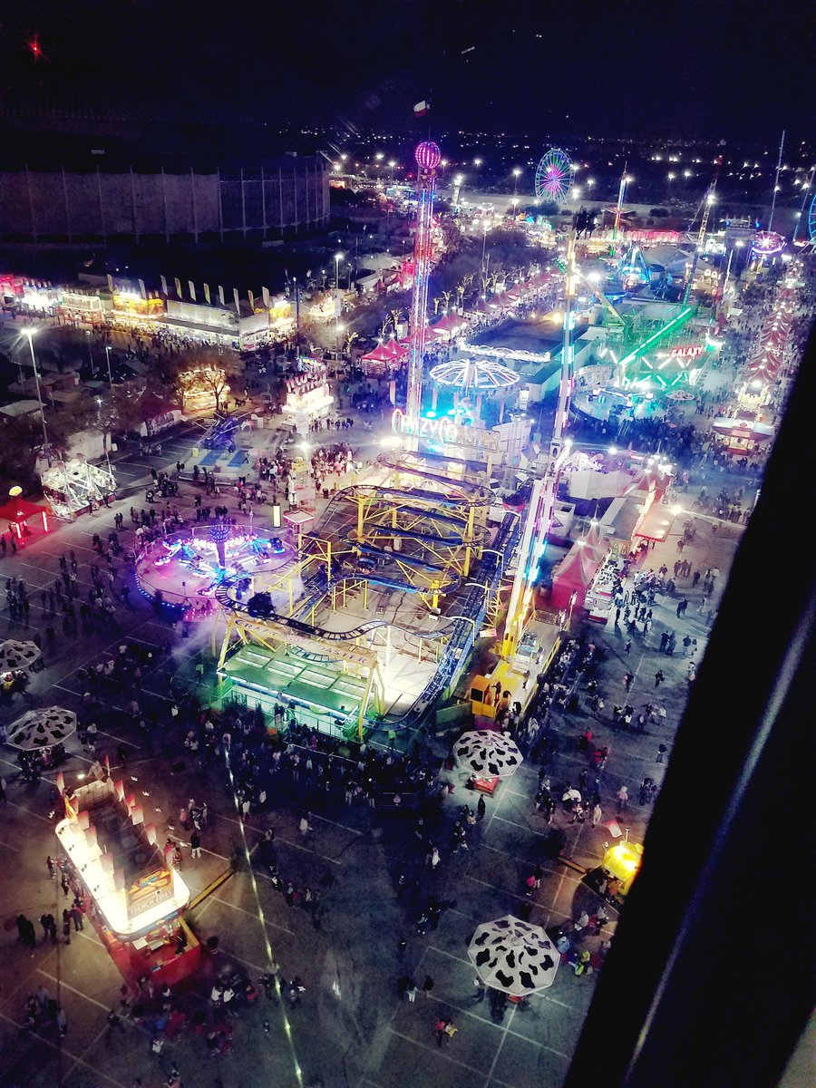My girlfriend took this picture of the rodeo carnival from the La