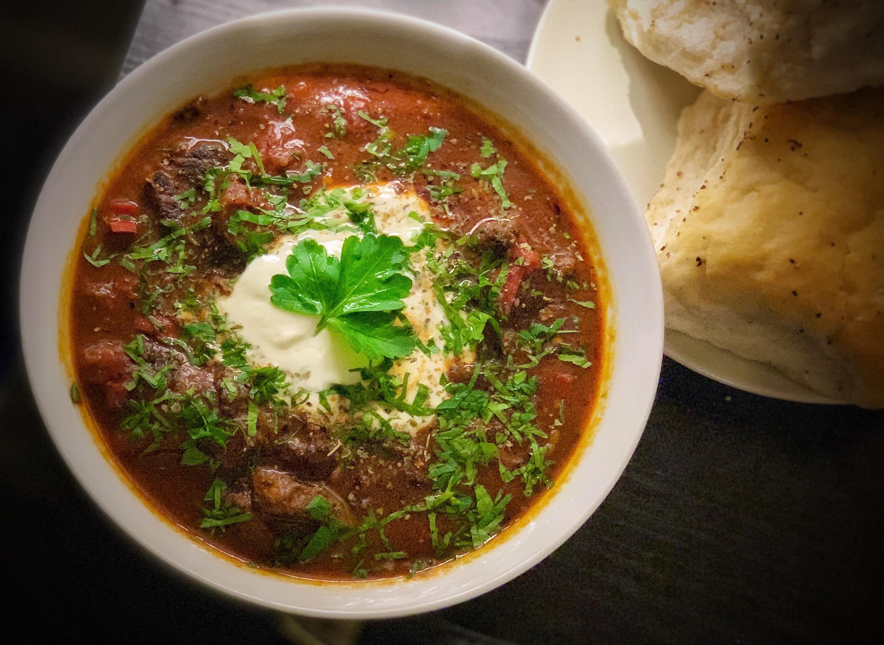 [Homemade] Hungarian Goulash. r/food