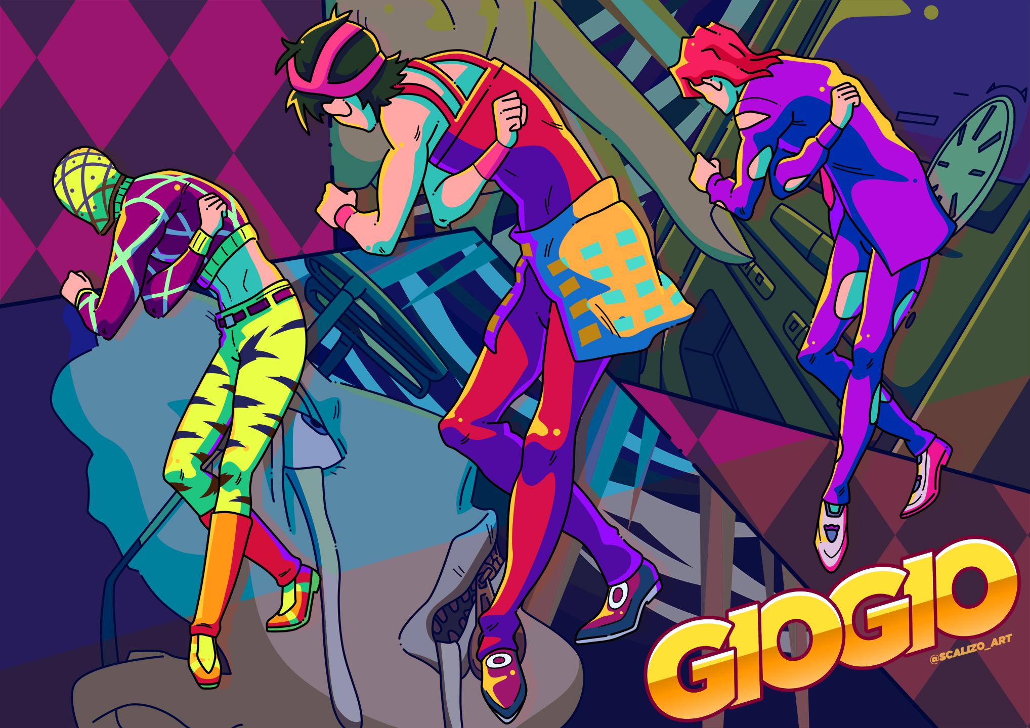 My rendition of JoJo's Part 5 Dance! anime