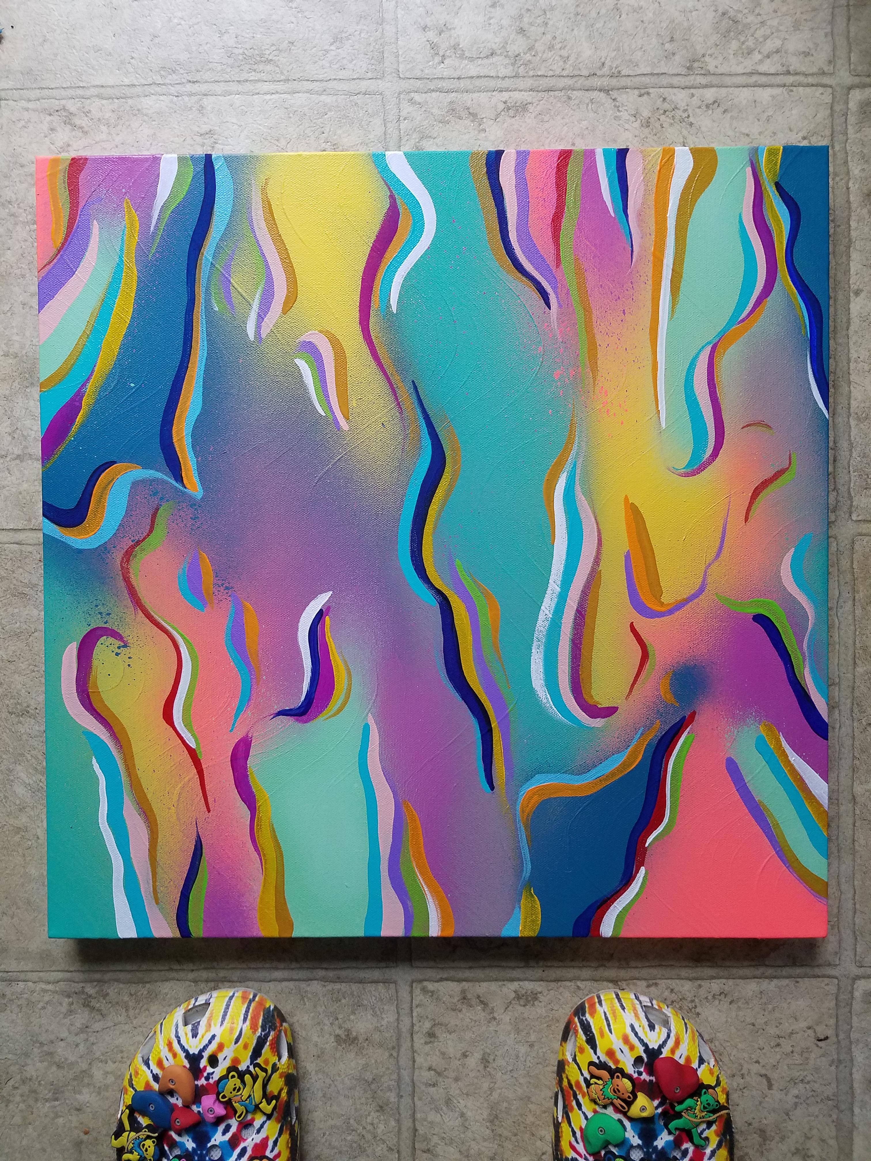 Something New II, acrylic on canvas, 2020, me r/painting