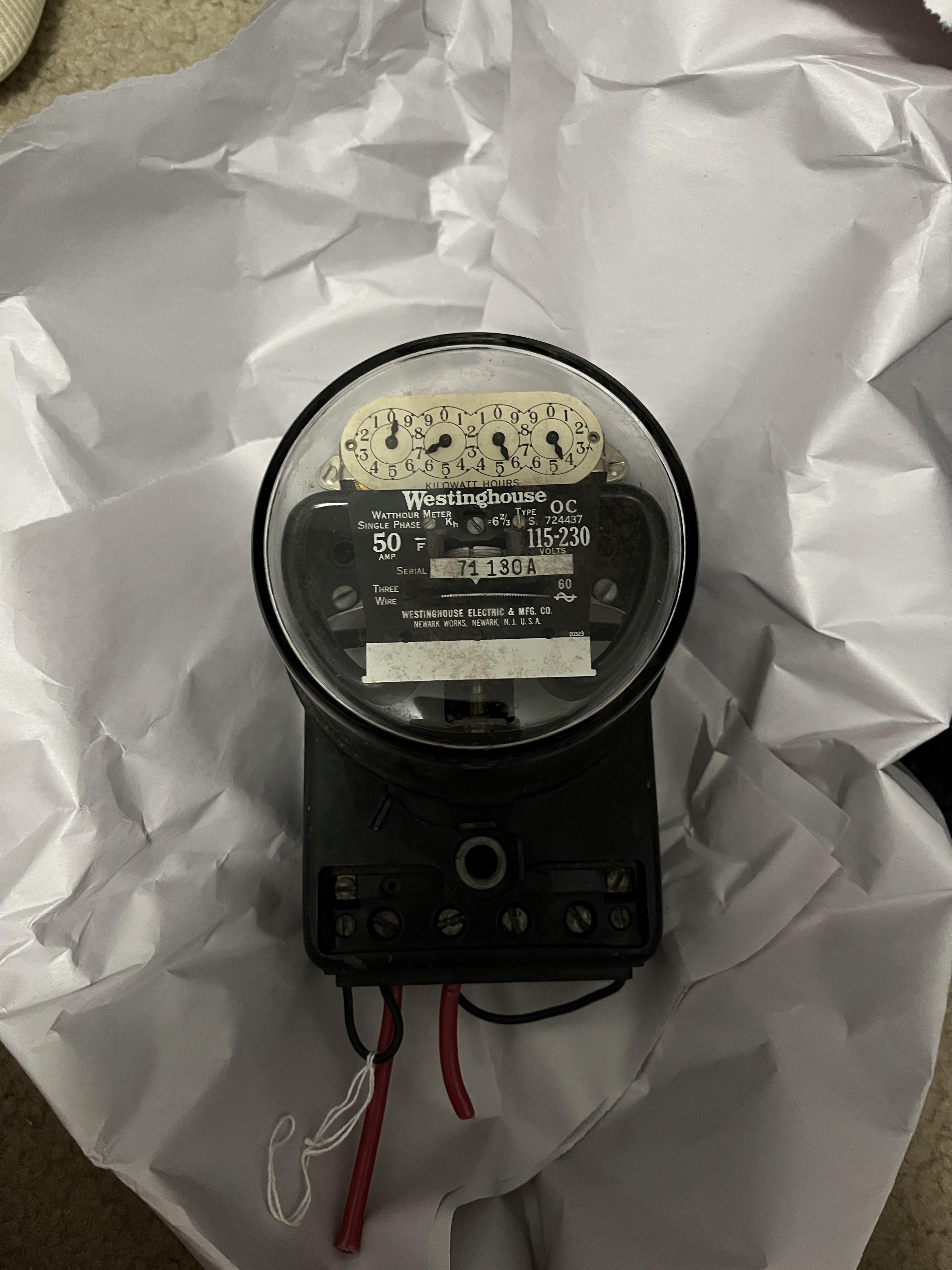 Westinghouse Electric Meter (circa 1932) found for 25! r/Antiques