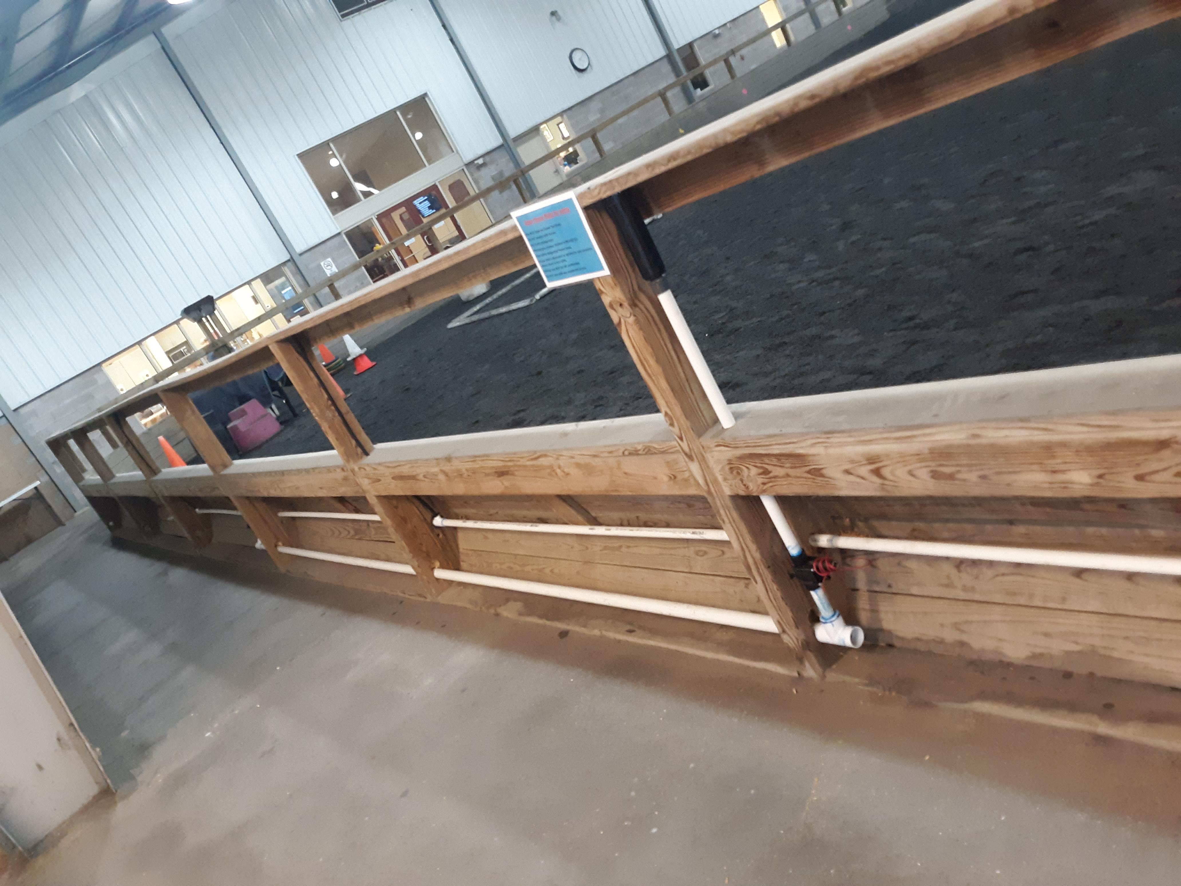 Installed an irrigation system for an indoor horse arena. r/Irrigation