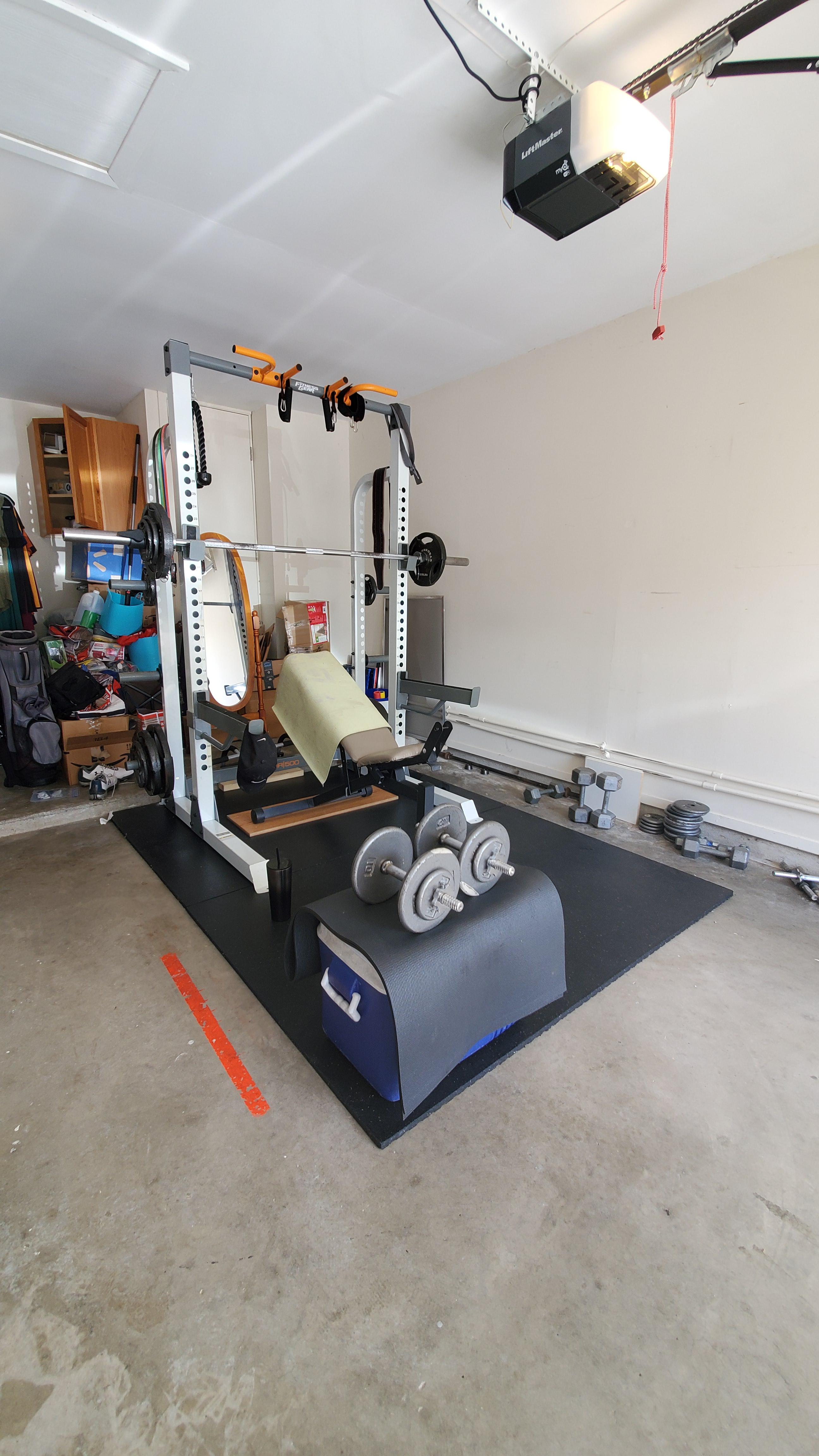 All for 400 bucks. Tractor supply mats are just as good! r/homegym