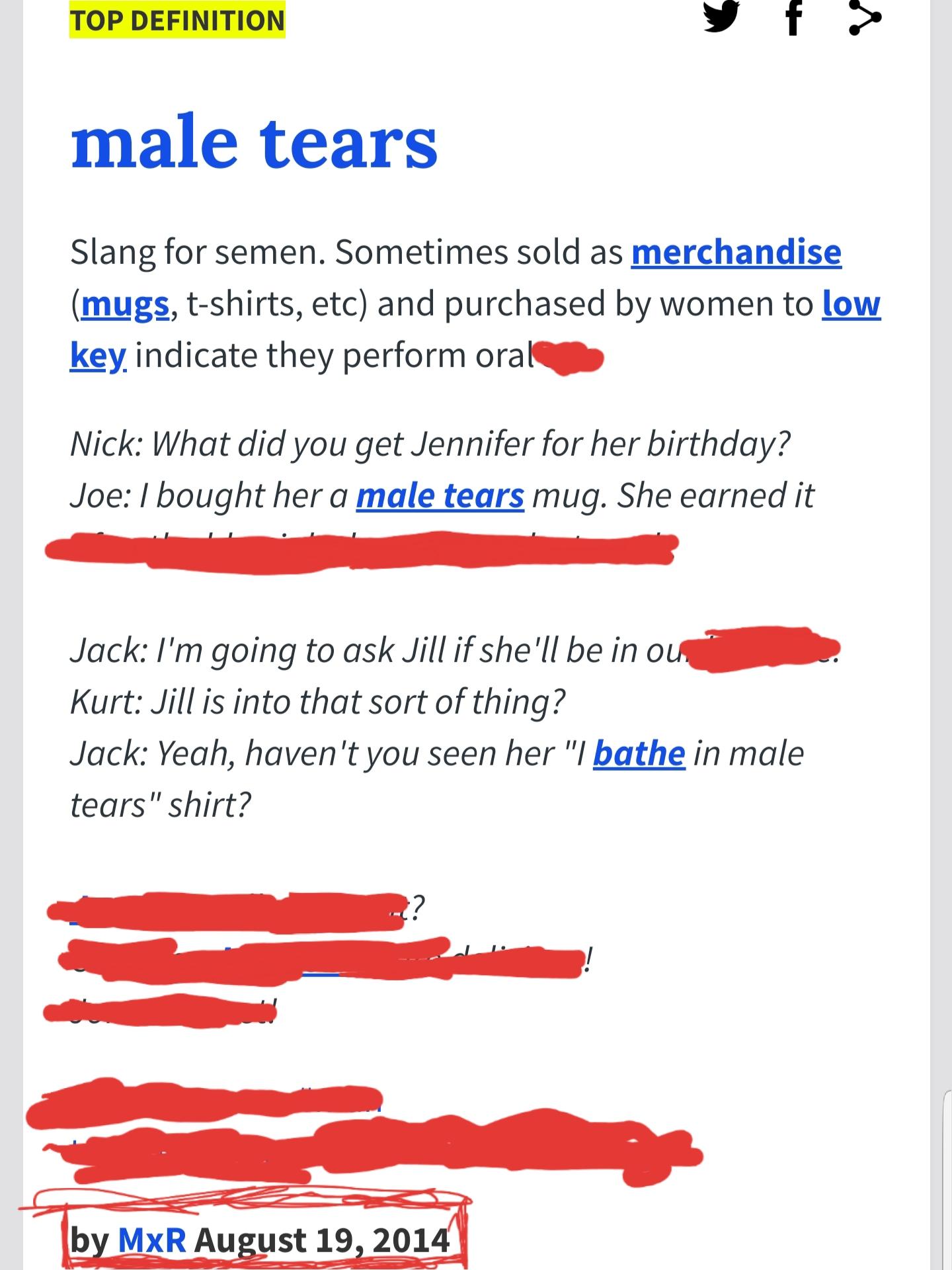 Clearly MxR has been busy on urban dictionary. I took the liberty of