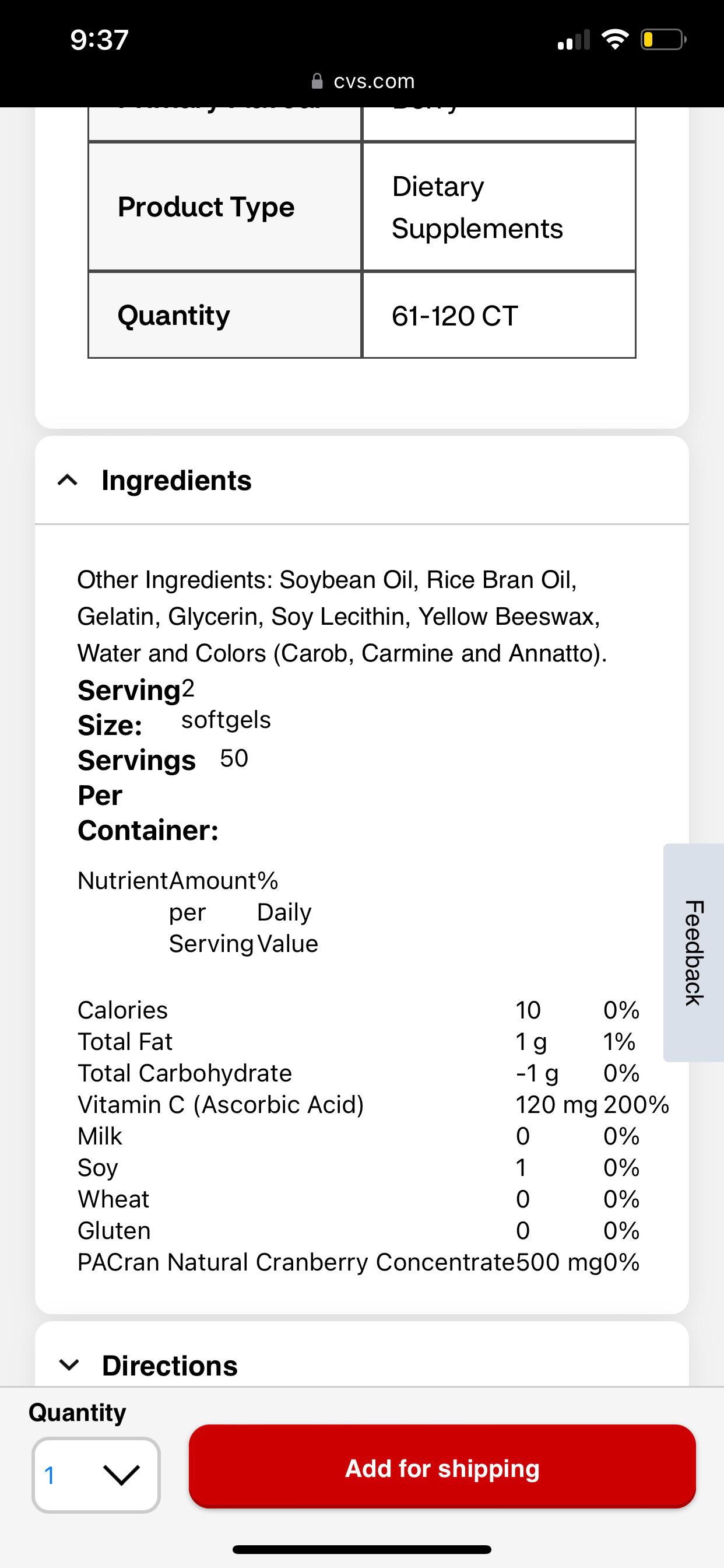 Azo cranberry pills lowfodmap? r/FODMAPS