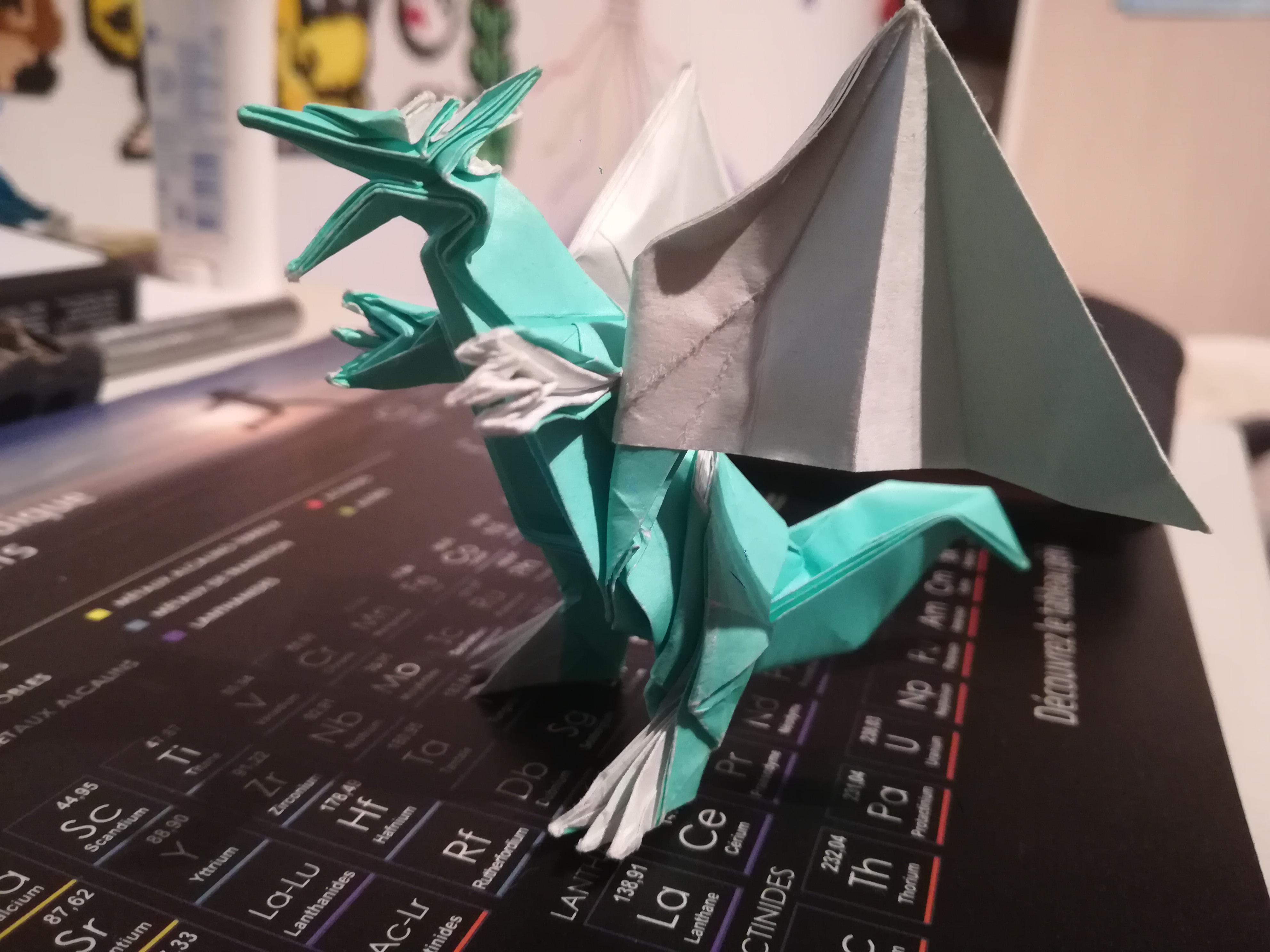 Dragon by Go Kinoshita, folded by me r/origami