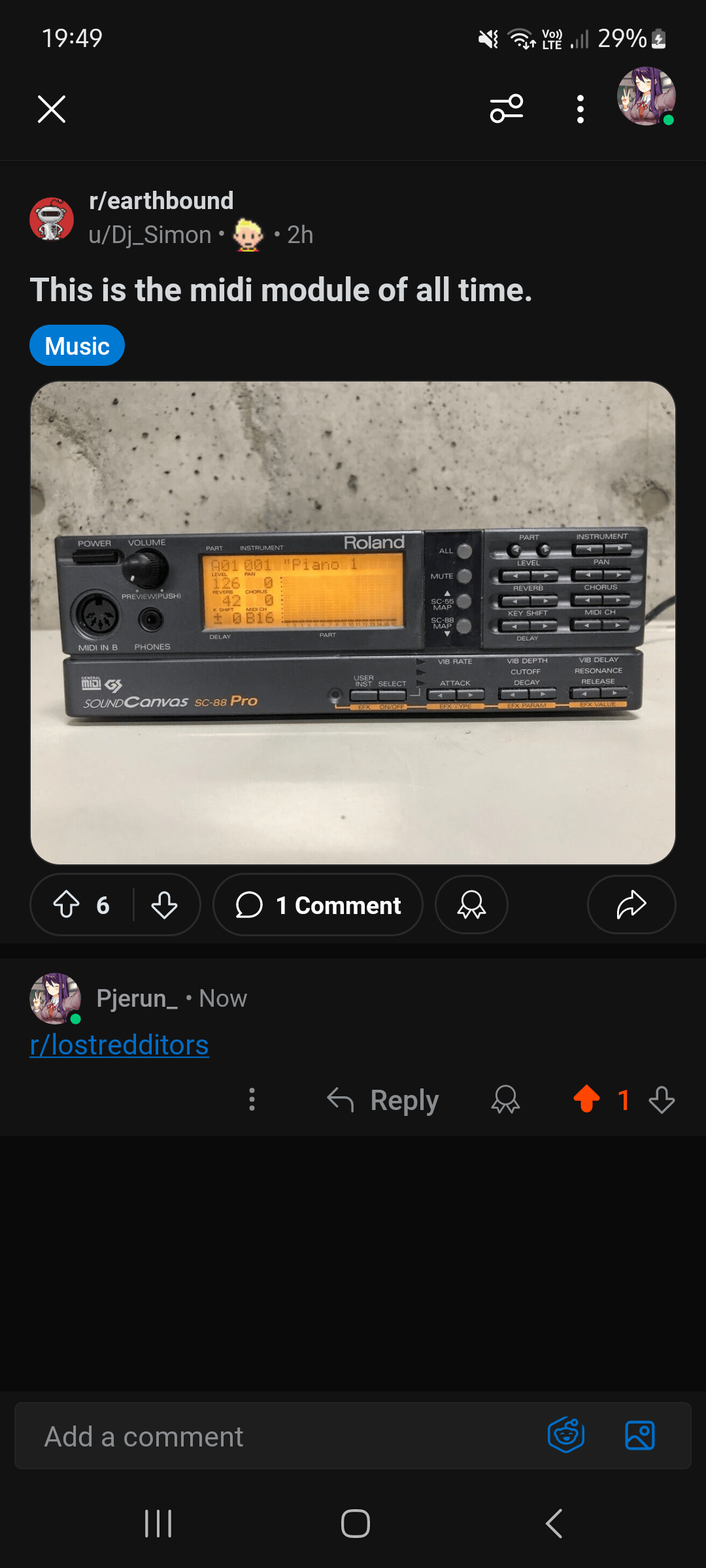 What does MIDI module have to do with EarthBound? r/lostredditors