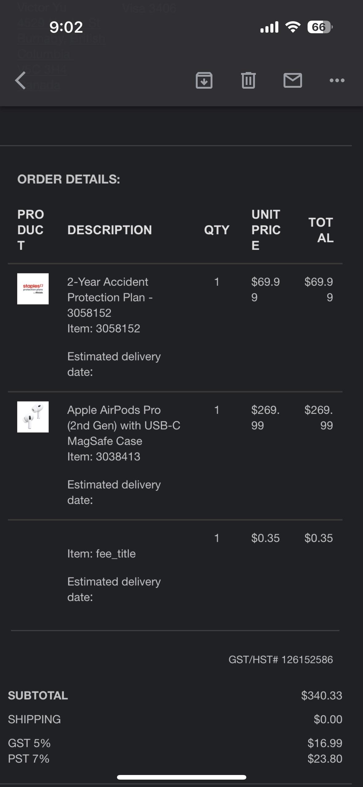 Was I supposed to get anything for buying the protection plan? r/Staples