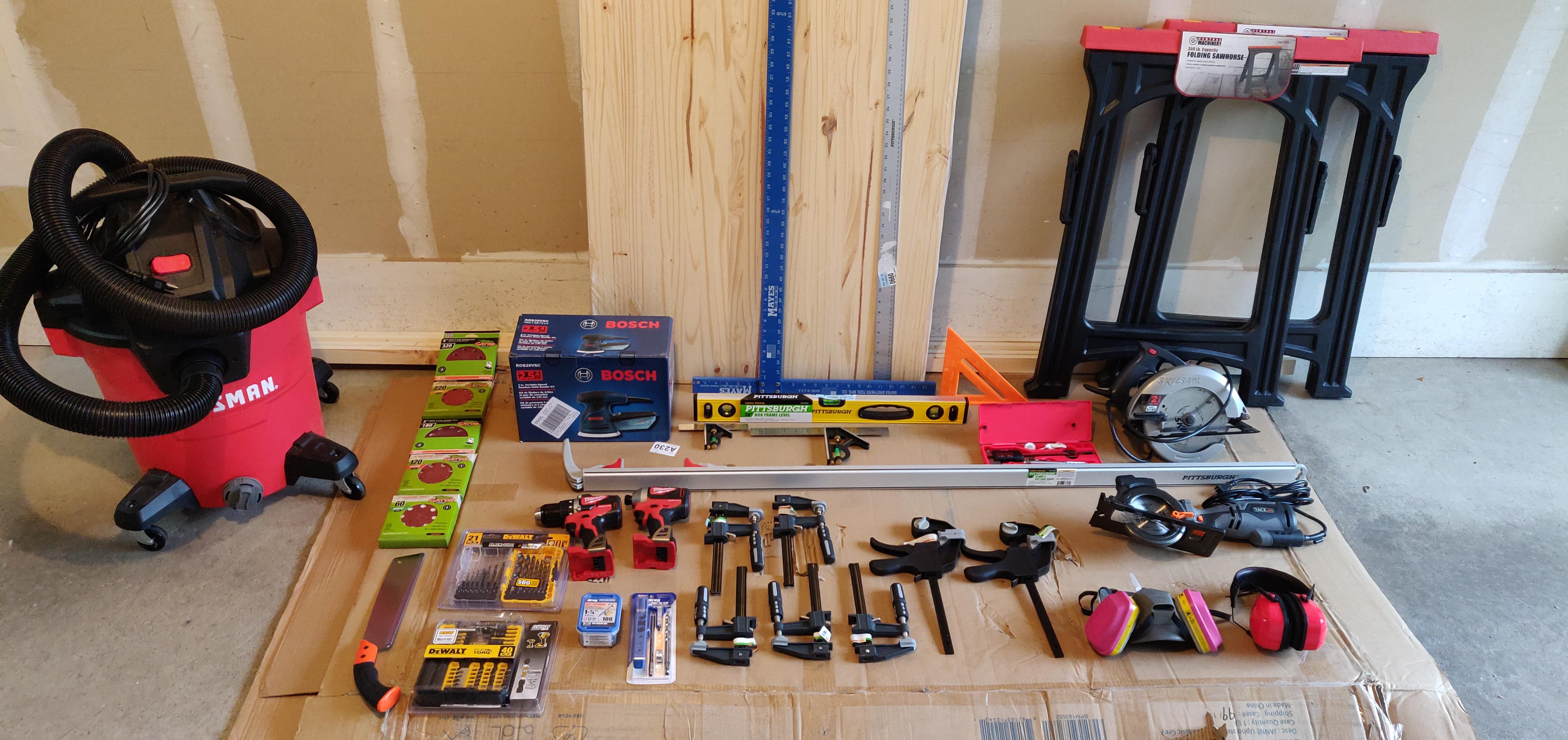 Finally getting into woodworking as an adult. Put together this starter